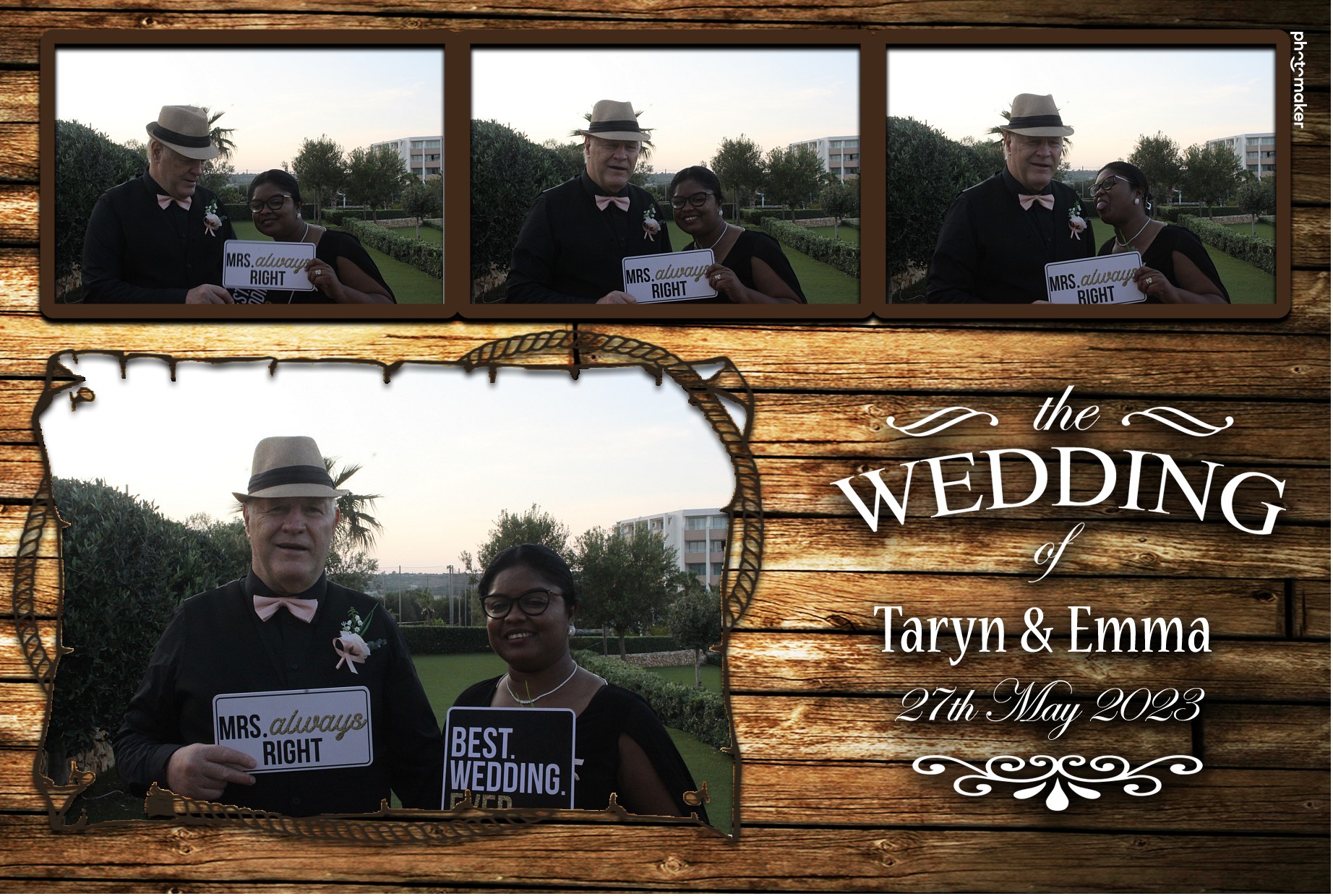 Emma & Taryn's Wedding | View more photos from the event at gallery.photomakerphotobooth.com.mt/u/PhotomakerMalta/Emma-Taryns-Wedding
