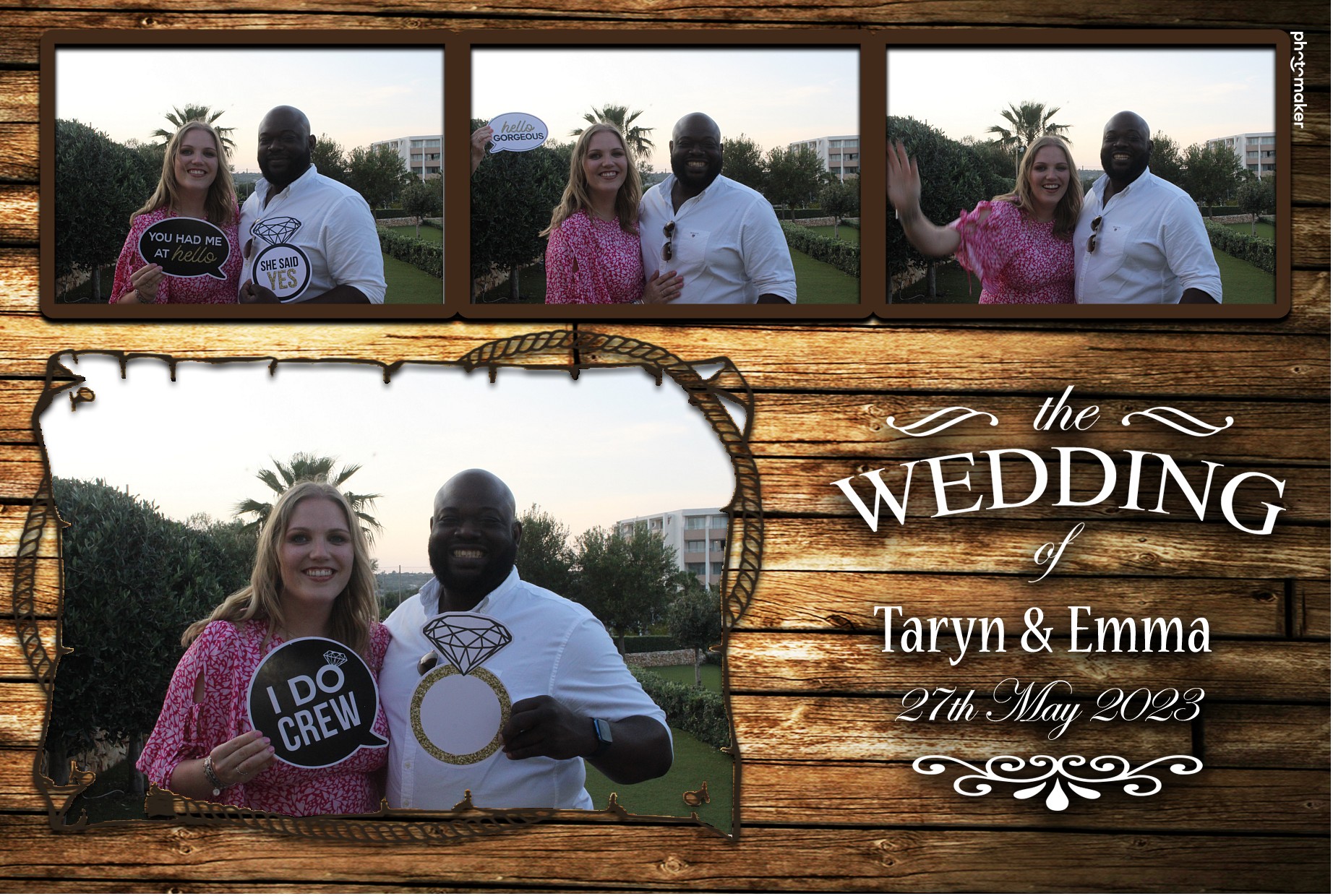 Emma & Taryn's Wedding | View more photos from the event at gallery.photomakerphotobooth.com.mt/u/PhotomakerMalta/Emma-Taryns-Wedding
