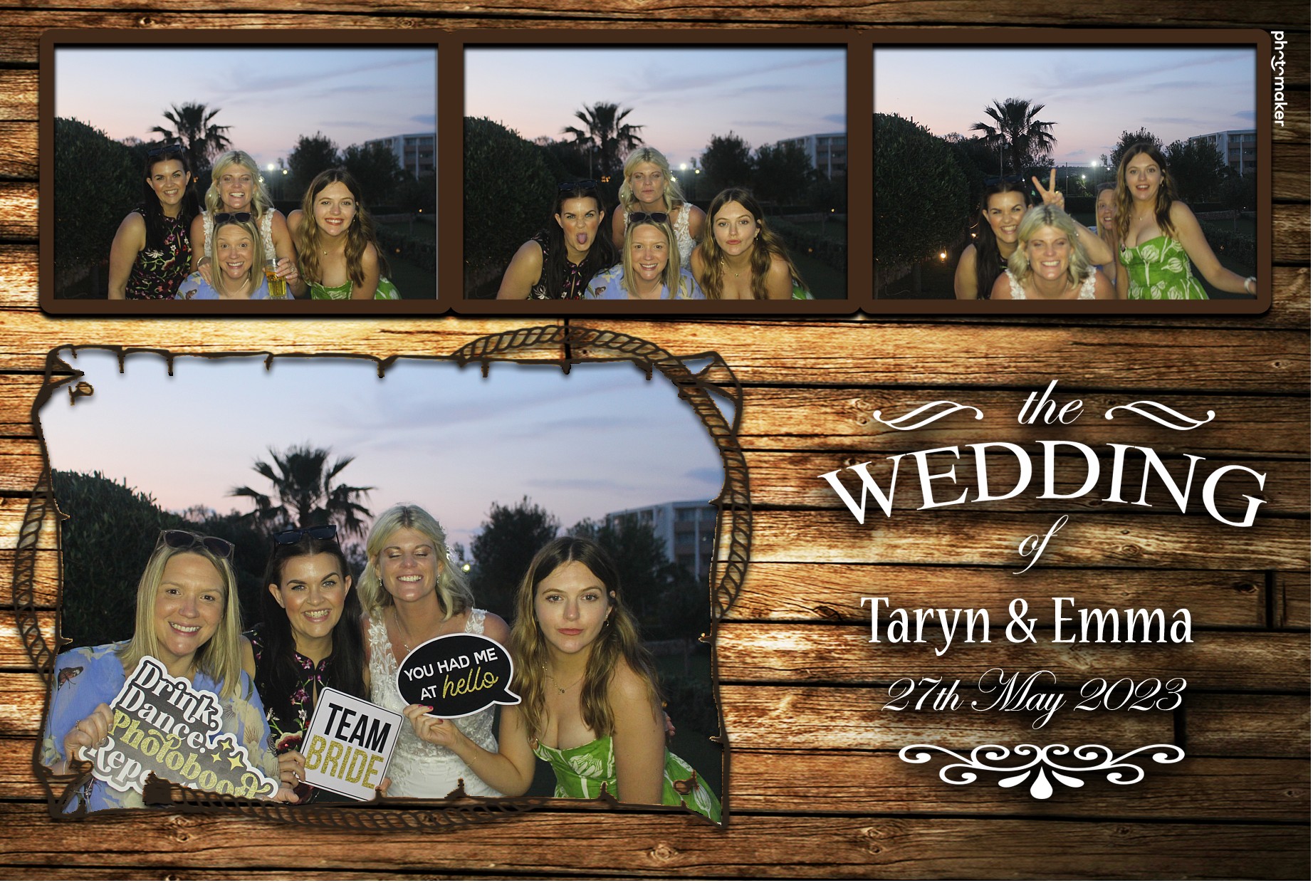 Emma & Taryn's Wedding | View more photos from the event at gallery.photomakerphotobooth.com.mt/u/PhotomakerMalta/Emma-Taryns-Wedding