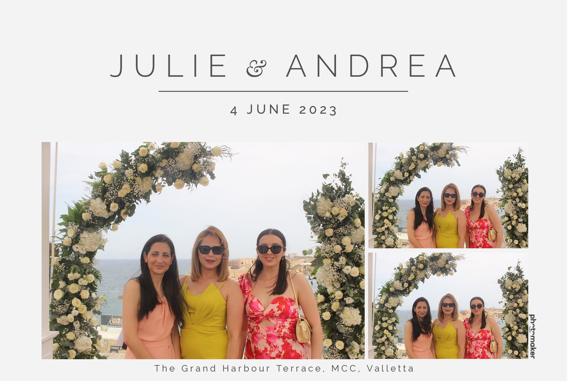 Julie & Andrea's Wedding | View more photos from the event at gallery.photomakerphotobooth.com.mt/u/PhotomakerMalta/Julie-Andreas-Wedding