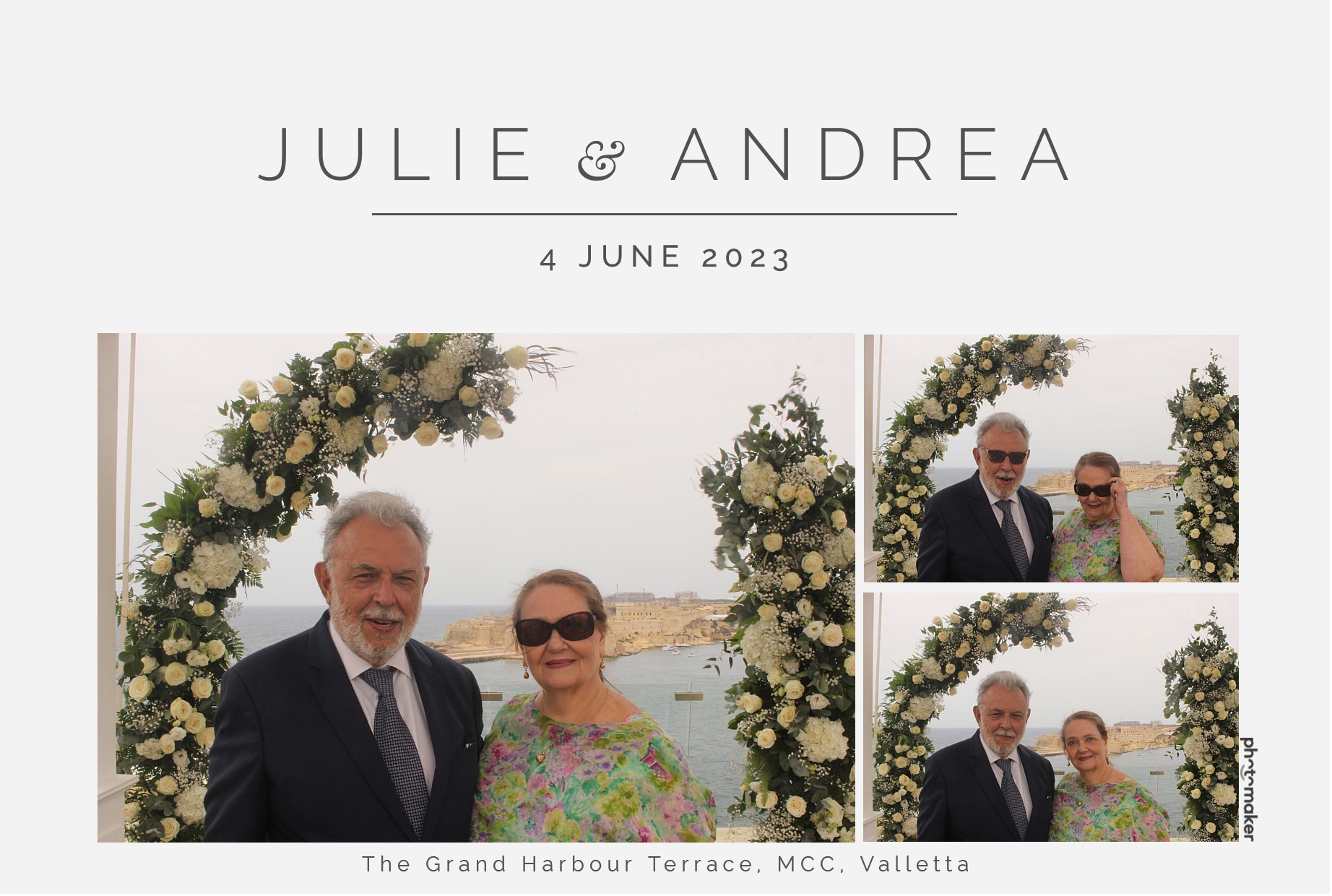 Julie & Andrea's Wedding | View more photos from the event at gallery.photomakerphotobooth.com.mt/u/PhotomakerMalta/Julie-Andreas-Wedding