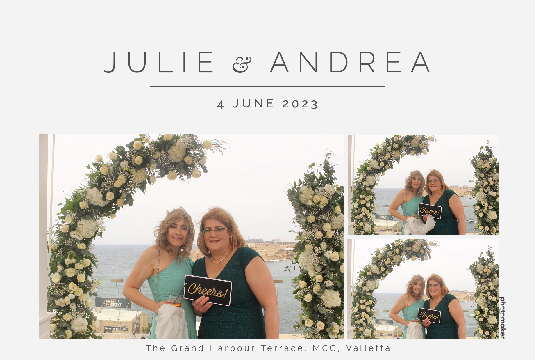 Julie & Andrea's Wedding | View more photos from the event at gallery.photomakerphotobooth.com.mt/u/PhotomakerMalta/Julie-Andreas-Wedding
