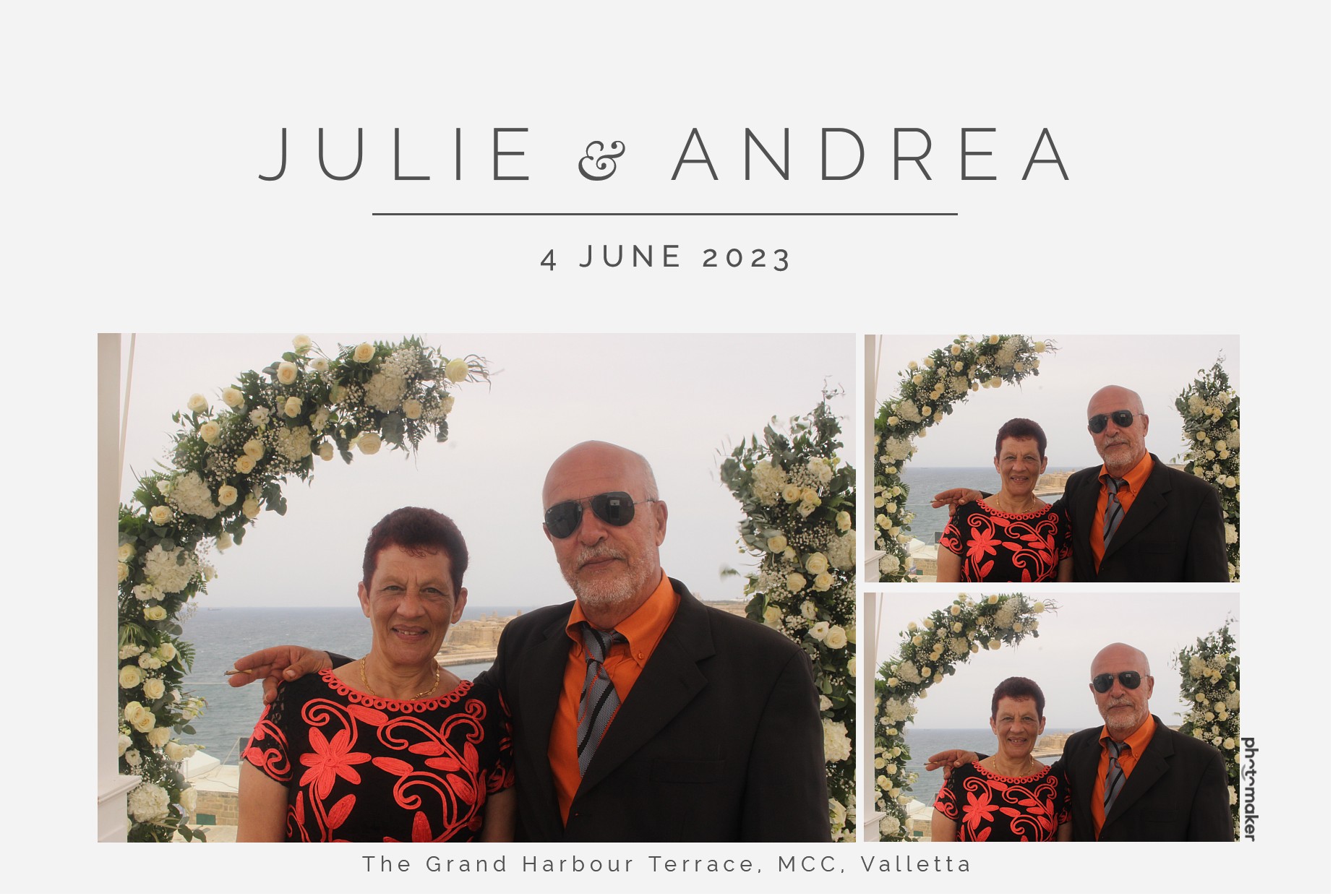 Julie & Andrea's Wedding | View more photos from the event at gallery.photomakerphotobooth.com.mt/u/PhotomakerMalta/Julie-Andreas-Wedding
