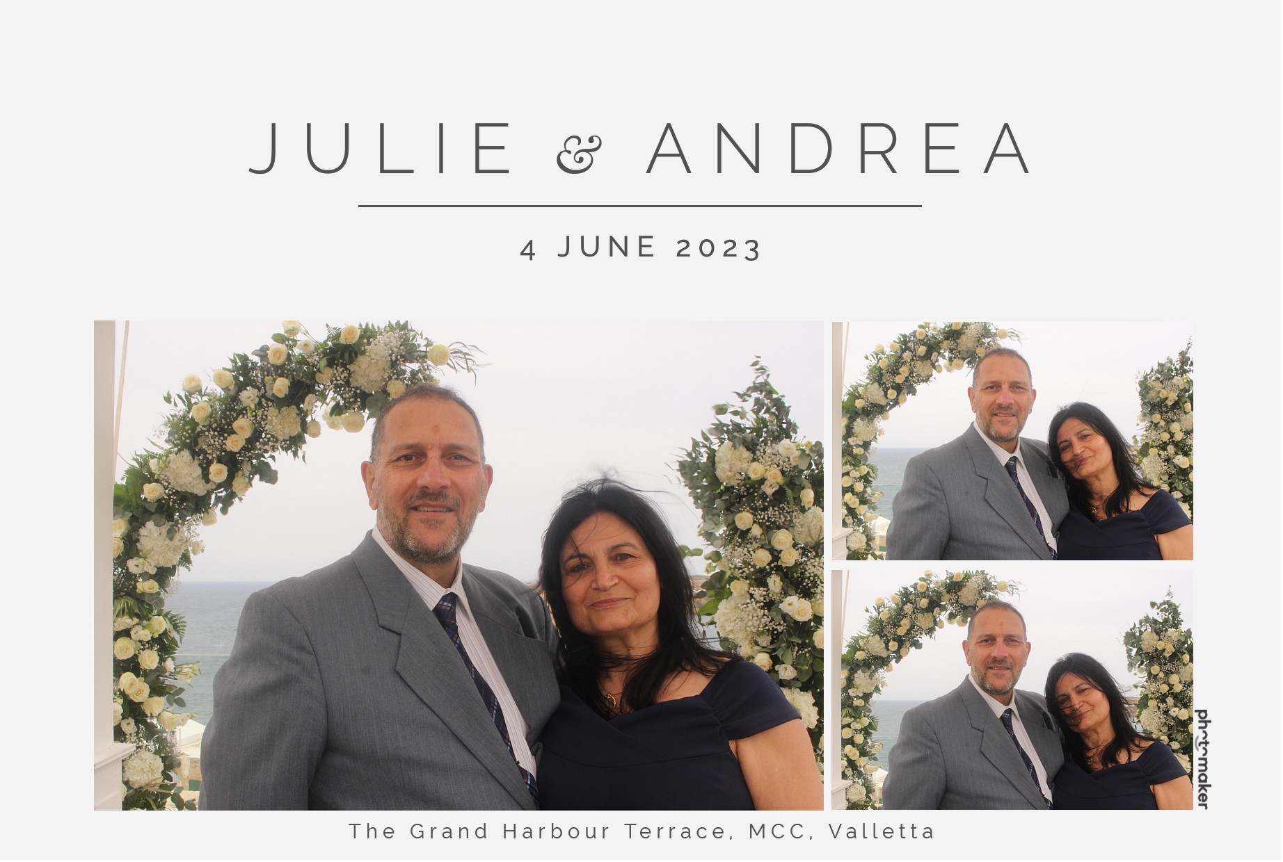 Julie & Andrea's Wedding | View more photos from the event at gallery.photomakerphotobooth.com.mt/u/PhotomakerMalta/Julie-Andreas-Wedding