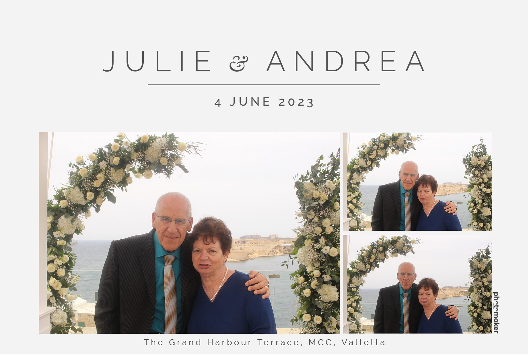 Julie & Andrea's Wedding | View more photos from the event at gallery.photomakerphotobooth.com.mt/u/PhotomakerMalta/Julie-Andreas-Wedding
