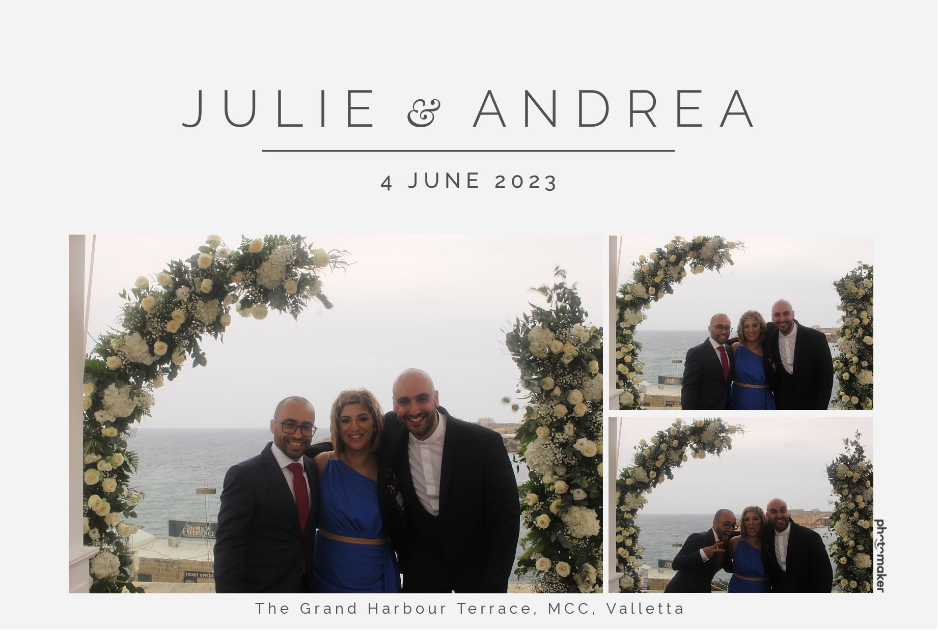 Julie & Andrea's Wedding | View more photos from the event at gallery.photomakerphotobooth.com.mt/u/PhotomakerMalta/Julie-Andreas-Wedding