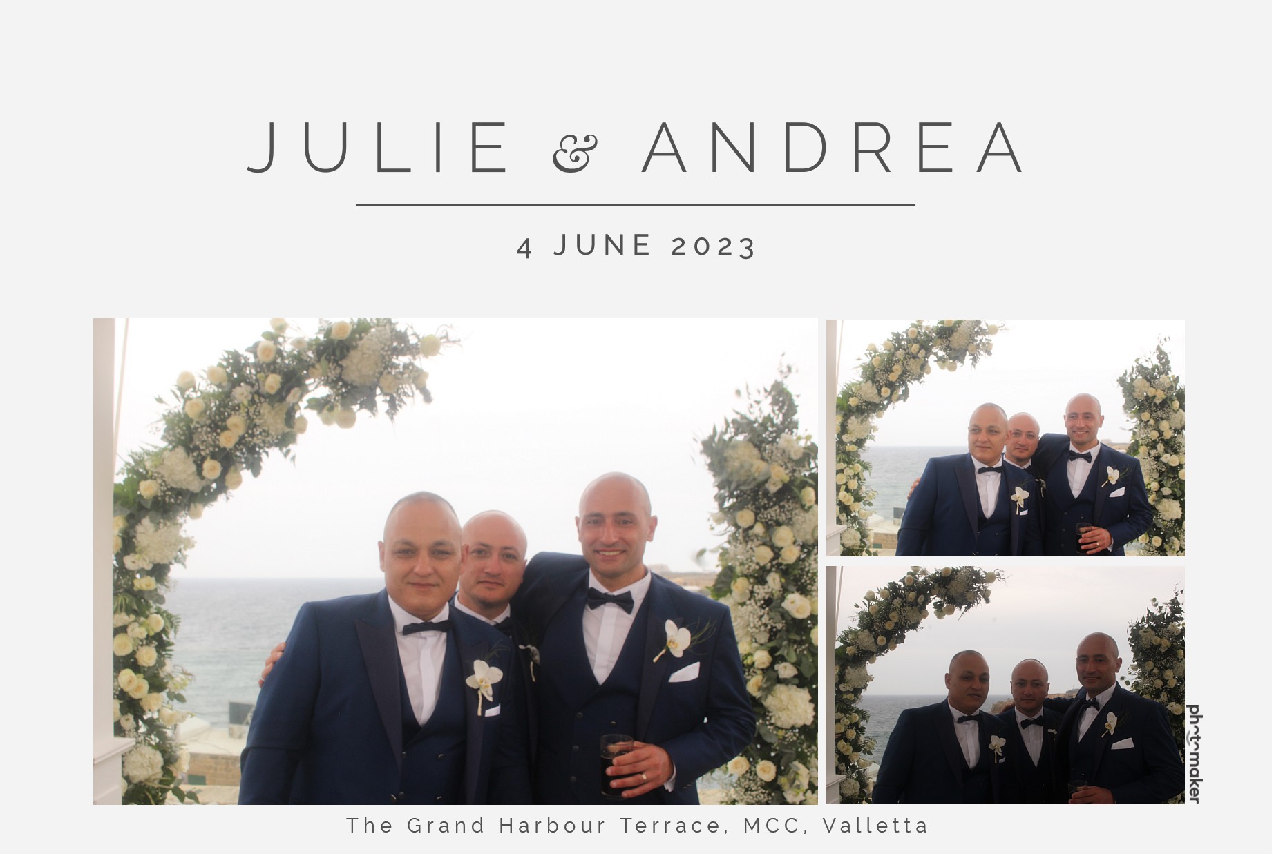 Julie & Andrea's Wedding | View more photos from the event at gallery.photomakerphotobooth.com.mt/u/PhotomakerMalta/Julie-Andreas-Wedding