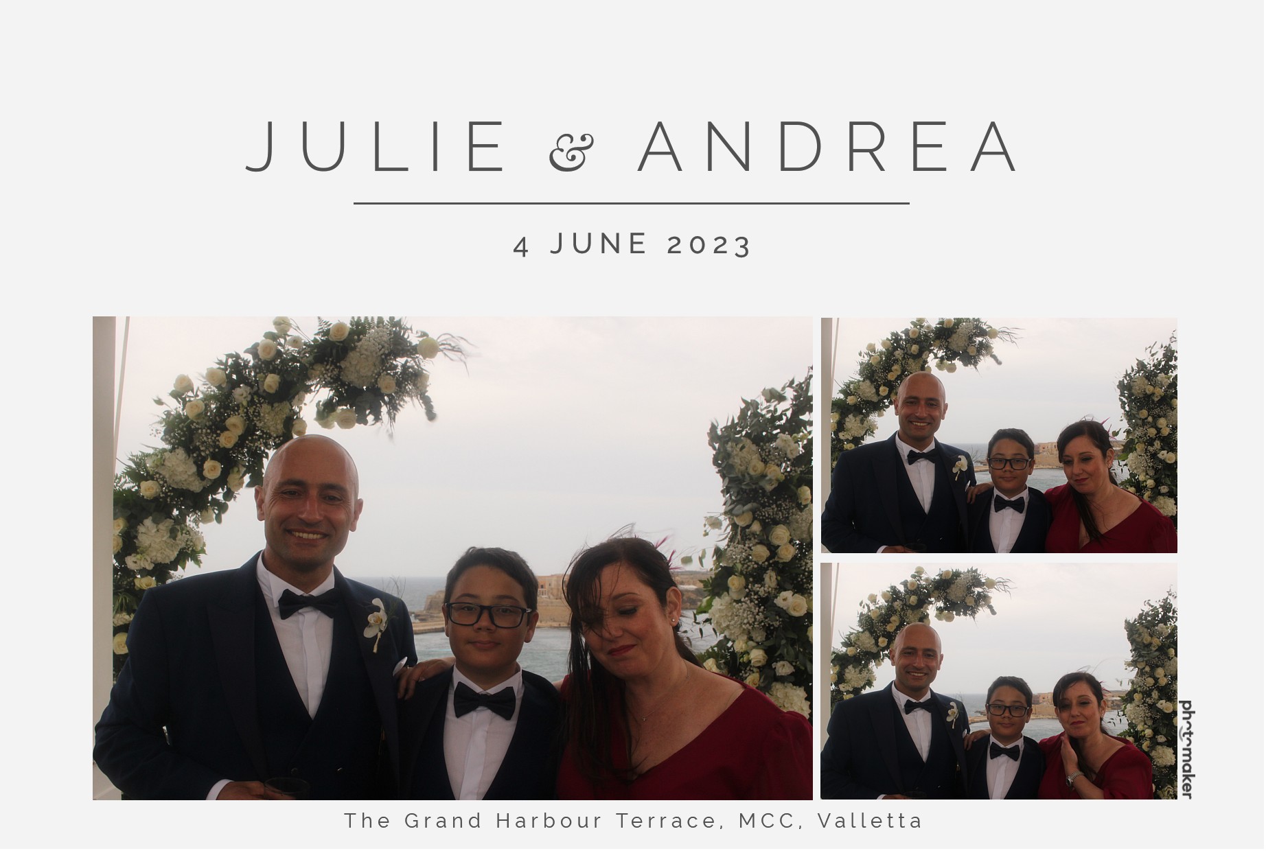 Julie & Andrea's Wedding | View more photos from the event at gallery.photomakerphotobooth.com.mt/u/PhotomakerMalta/Julie-Andreas-Wedding