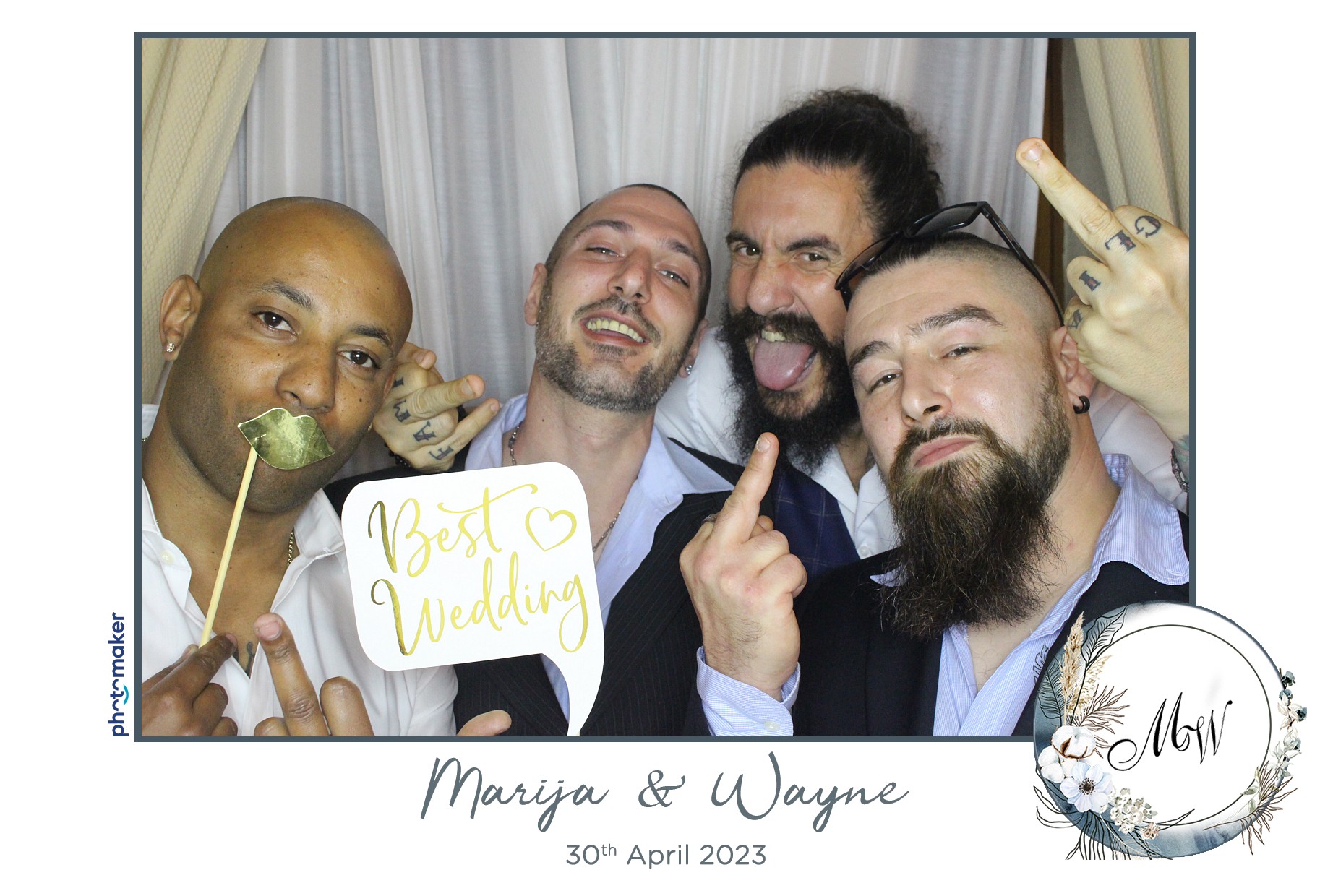 Marija & Wayne's Wedding | View more photos from the event at gallery.photomakerphotobooth.com.mt/u/PhotomakerMalta/Marija-Waynes-Wedding