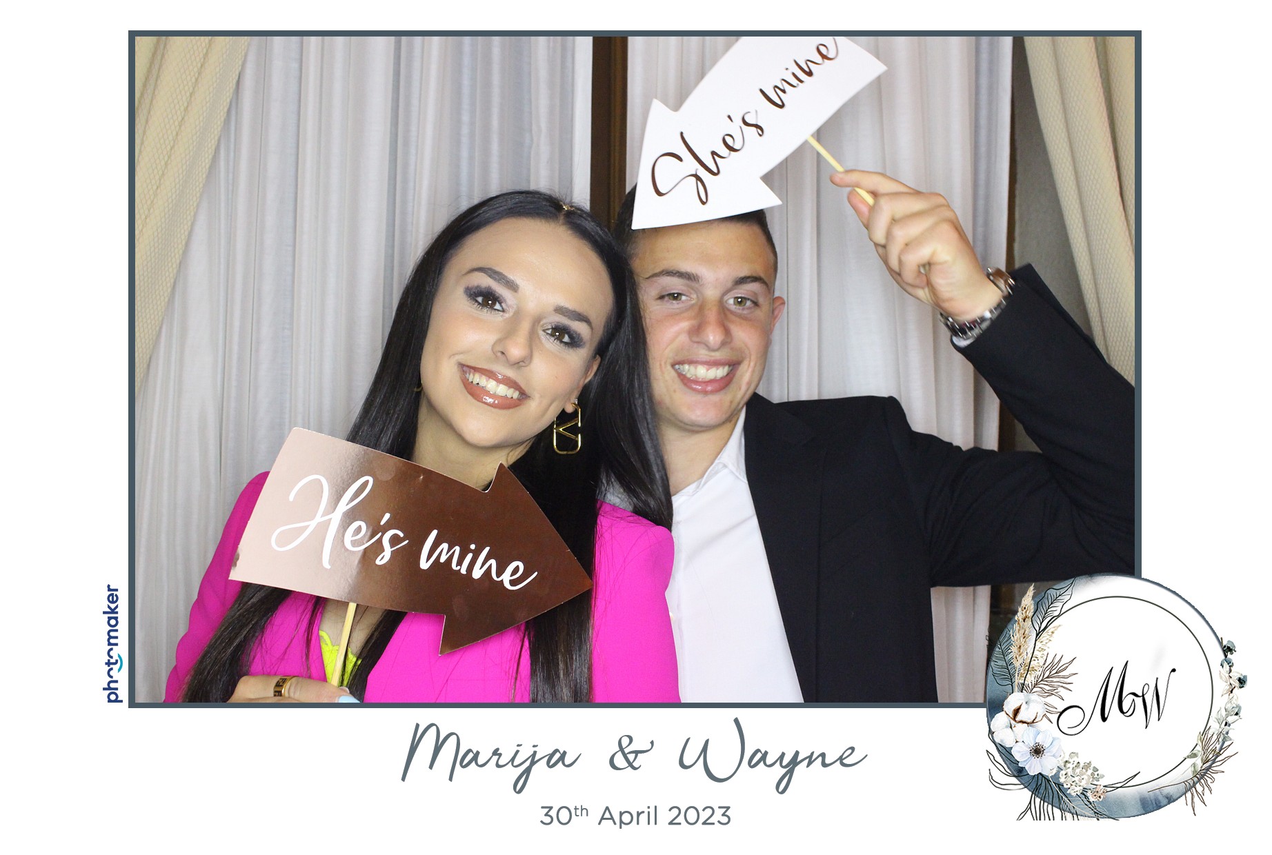 Marija & Wayne's Wedding | View more photos from the event at gallery.photomakerphotobooth.com.mt/u/PhotomakerMalta/Marija-Waynes-Wedding