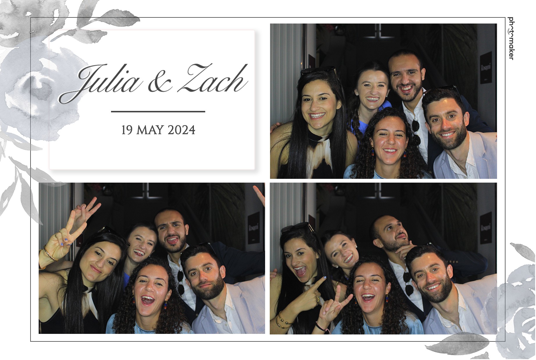Julia & Zach's Wedding | View more photos from the event at gallery.photomakerphotobooth.com.mt/u/PhotomakerMalta/Julia-Zachs-Wedding
