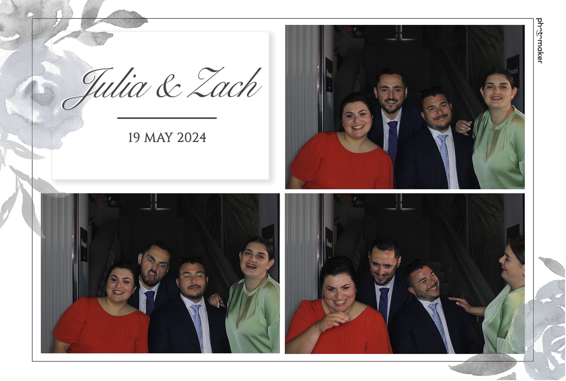 Julia & Zach's Wedding | View more photos from the event at gallery.photomakerphotobooth.com.mt/u/PhotomakerMalta/Julia-Zachs-Wedding