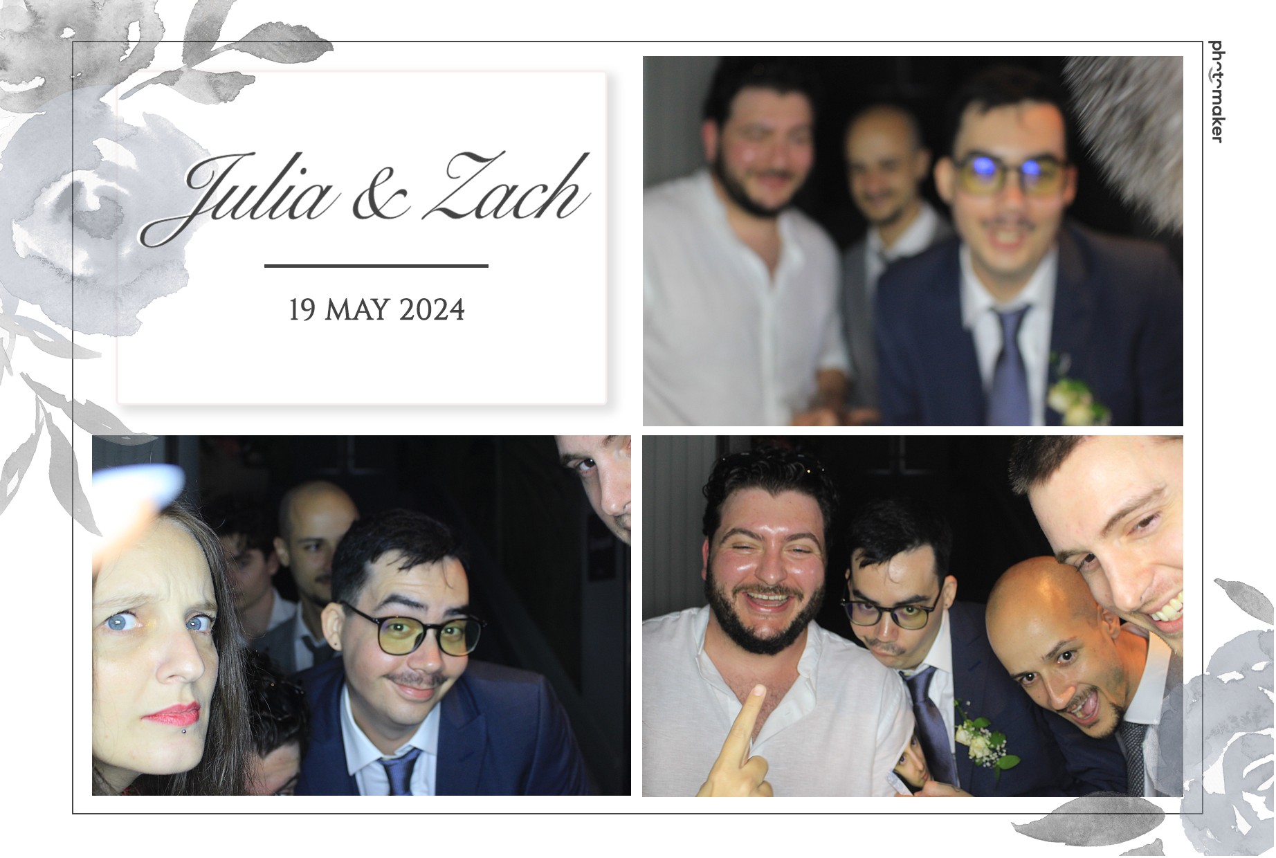 Julia & Zach's Wedding | View more photos from the event at gallery.photomakerphotobooth.com.mt/u/PhotomakerMalta/Julia-Zachs-Wedding
