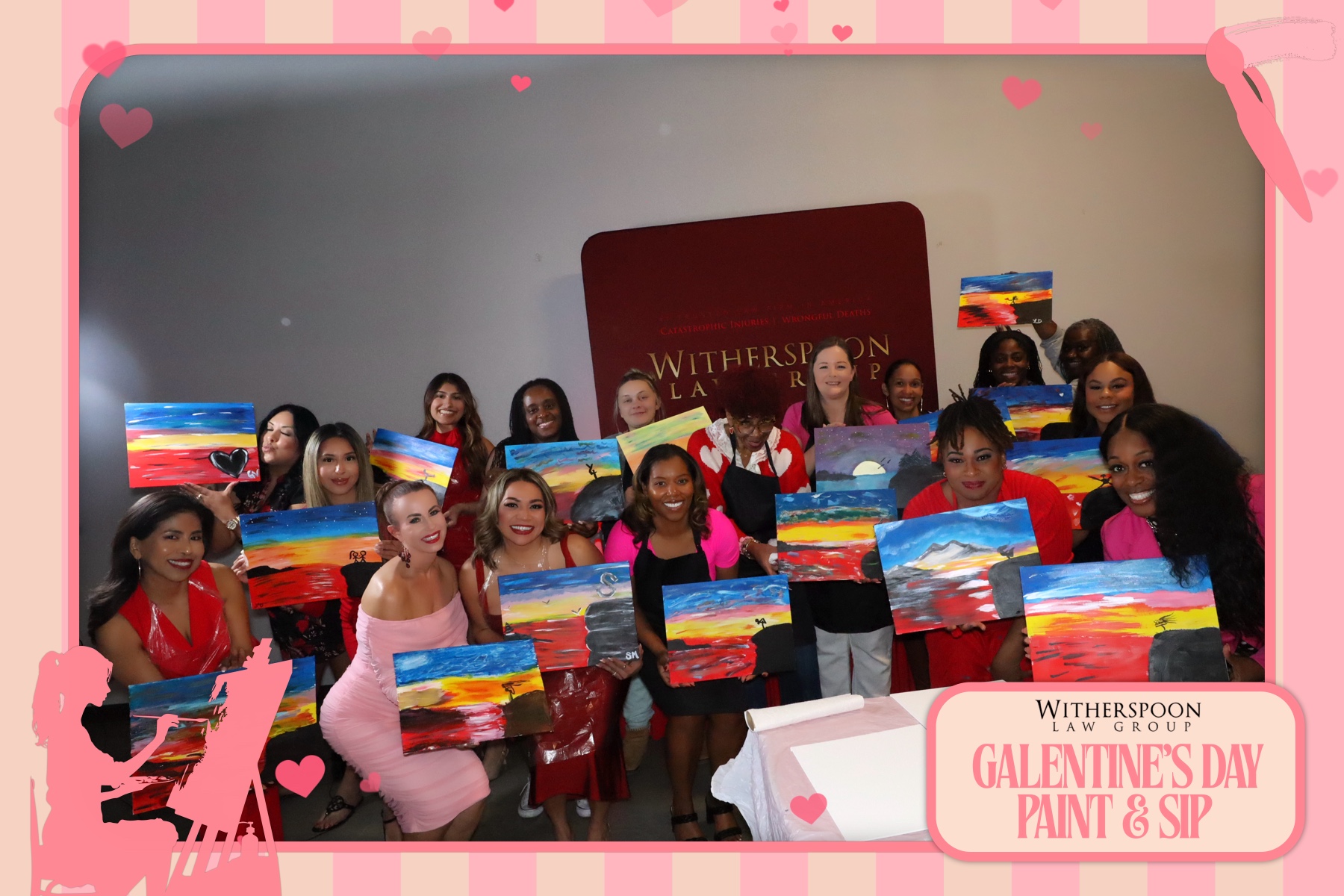 Galentine's Day:  Paint & Sip Party | View more photos from the event at gallery.rckapturedmemories.com/u/RCKapturedMemories/Galentines-Day-Paint-Sip-Party