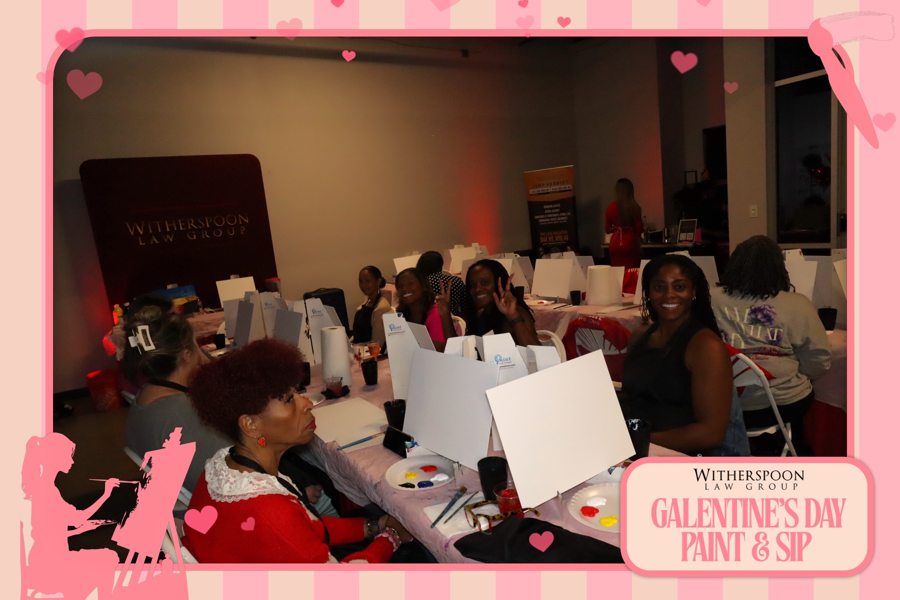 Galentine's Day:  Paint & Sip Party | View more photos from the event at gallery.rckapturedmemories.com/u/RCKapturedMemories/Galentines-Day-Paint-Sip-Party
