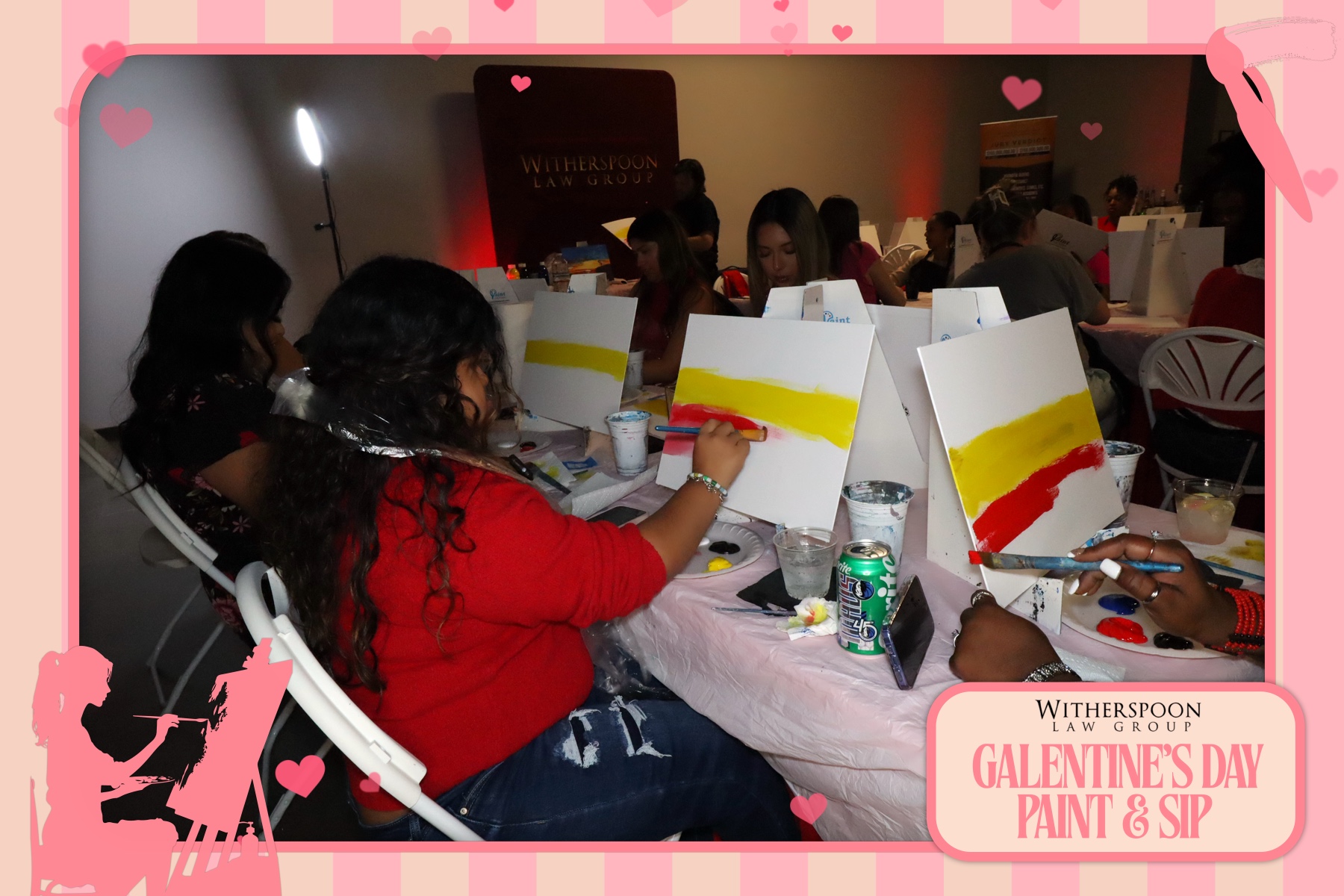 Galentine's Day:  Paint & Sip Party | View more photos from the event at gallery.rckapturedmemories.com/u/RCKapturedMemories/Galentines-Day-Paint-Sip-Party