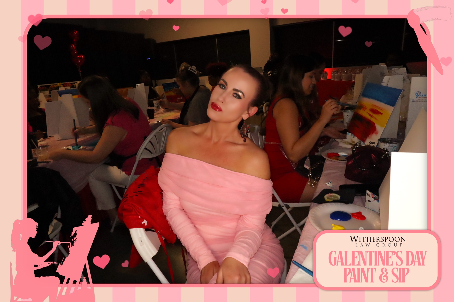 Galentine's Day:  Paint & Sip Party | View more photos from the event at gallery.rckapturedmemories.com/u/RCKapturedMemories/Galentines-Day-Paint-Sip-Party