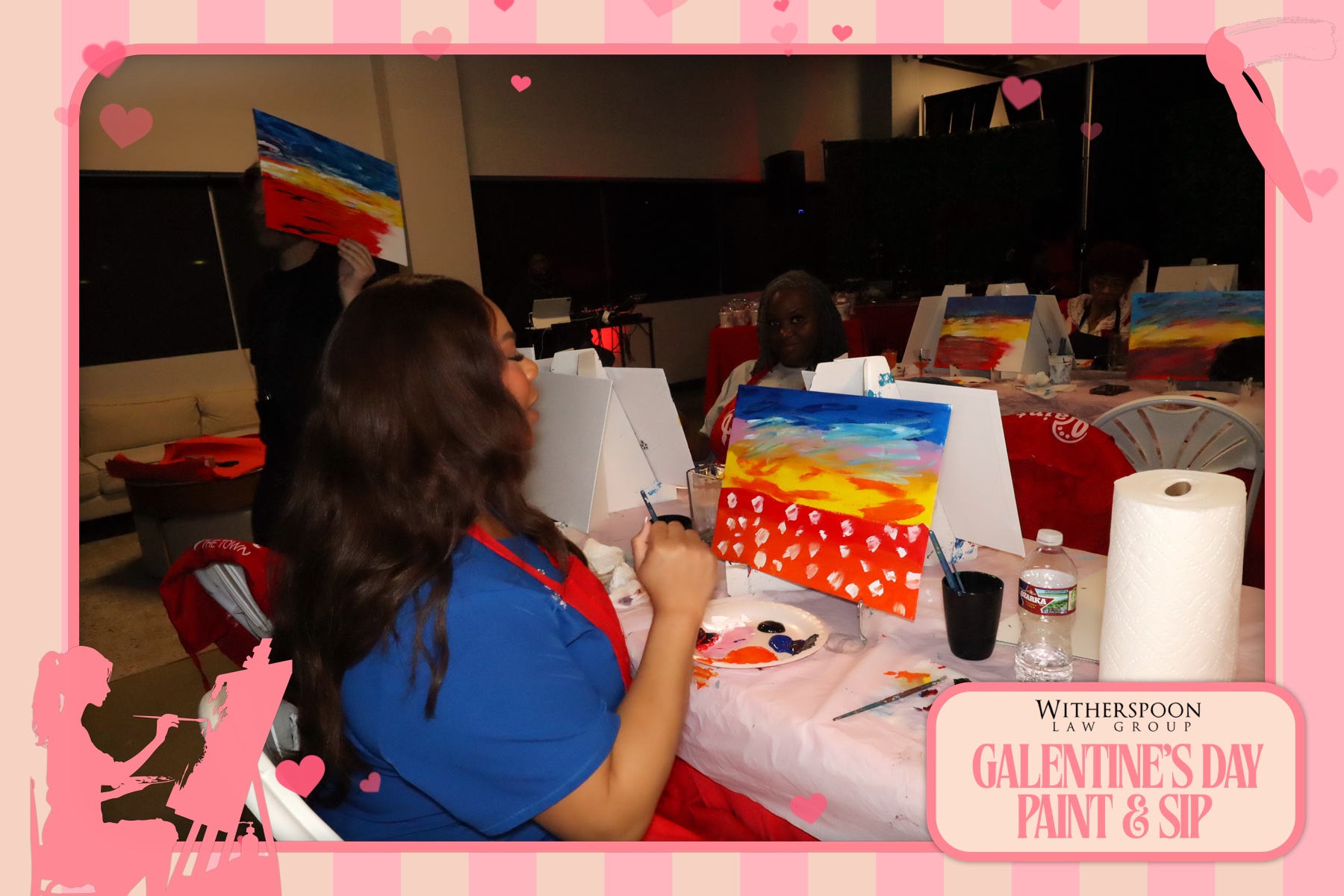 Galentine's Day:  Paint & Sip Party | View more photos from the event at gallery.rckapturedmemories.com/u/RCKapturedMemories/Galentines-Day-Paint-Sip-Party