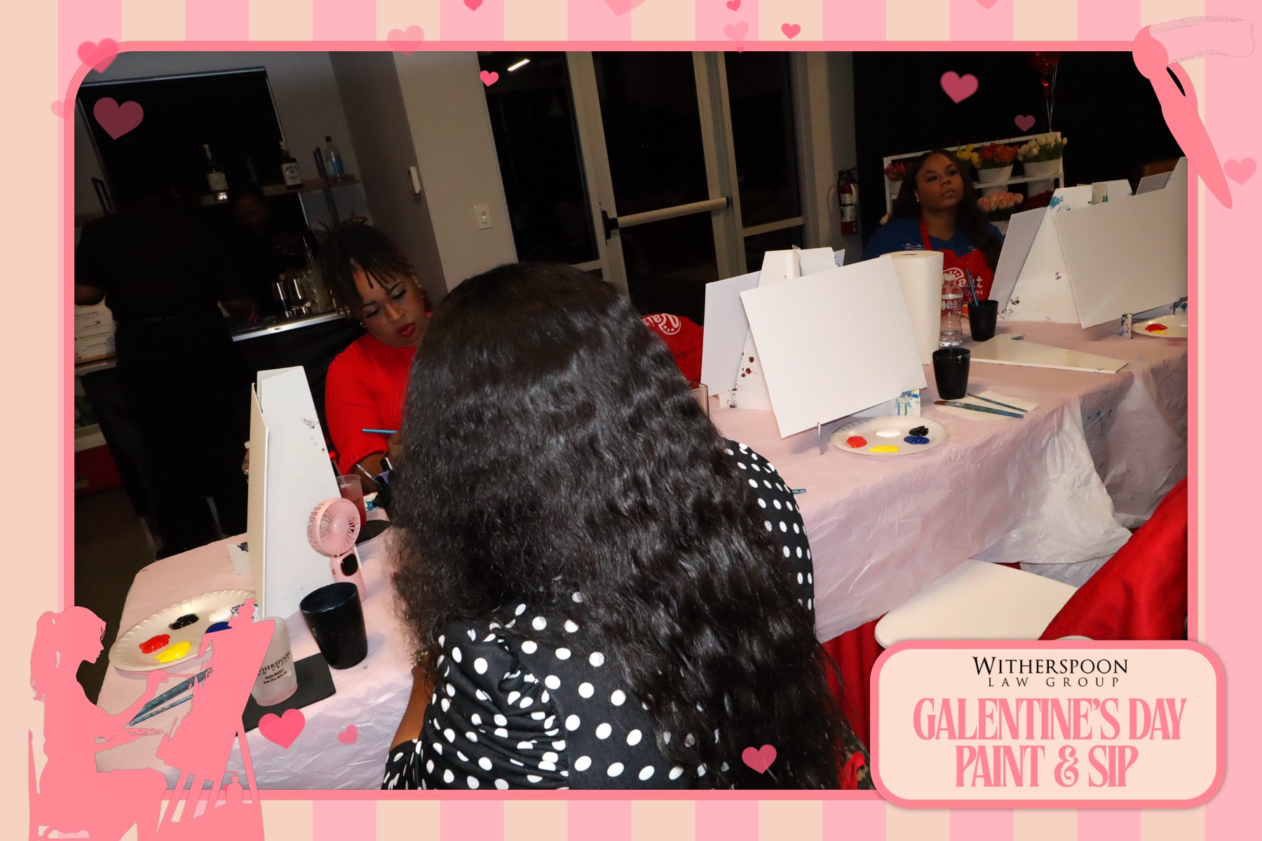 Galentine's Day:  Paint & Sip Party | View more photos from the event at gallery.rckapturedmemories.com/u/RCKapturedMemories/Galentines-Day-Paint-Sip-Party