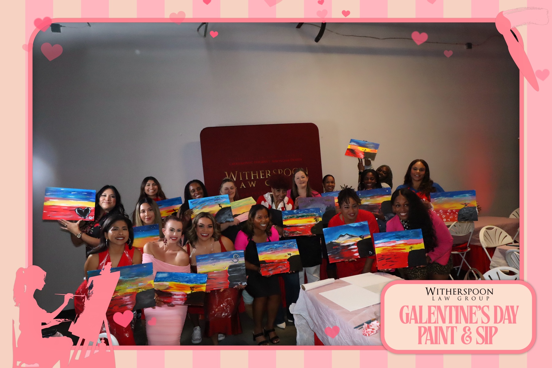 Galentine's Day:  Paint & Sip Party | View more photos from the event at gallery.rckapturedmemories.com/u/RCKapturedMemories/Galentines-Day-Paint-Sip-Party