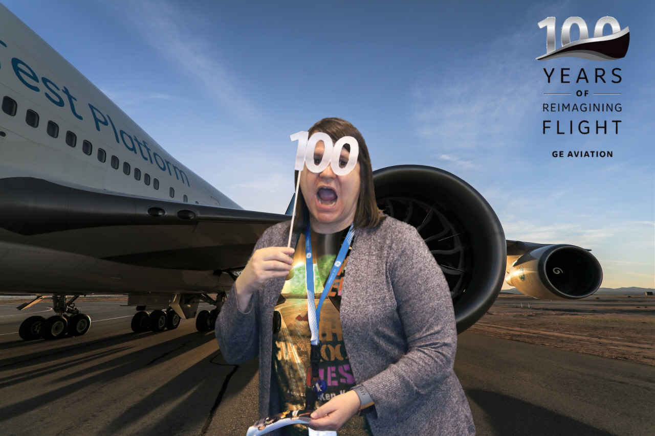 GE 100 Years in Aviation  | View more photos from the event at gallery.saycheesephotobooth.com/u/SayCheesePhotoBooth/GE-100-Years-in-Aviation