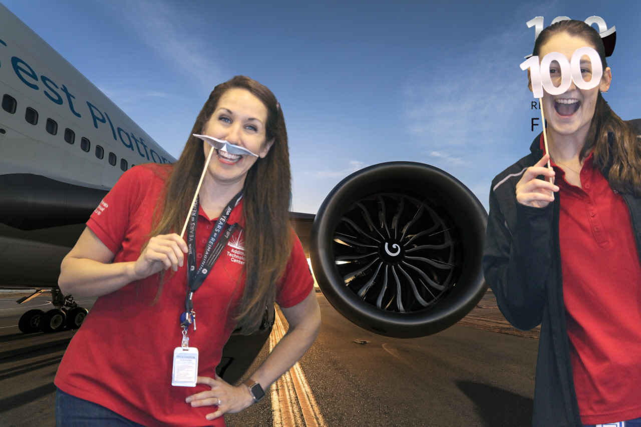 GE 100 Years in Aviation  | View more photos from the event at gallery.saycheesephotobooth.com/u/SayCheesePhotoBooth/GE-100-Years-in-Aviation