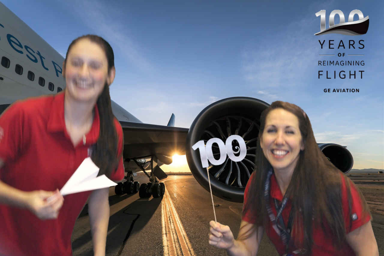 GE 100 Years in Aviation  | View more photos from the event at gallery.saycheesephotobooth.com/u/SayCheesePhotoBooth/GE-100-Years-in-Aviation