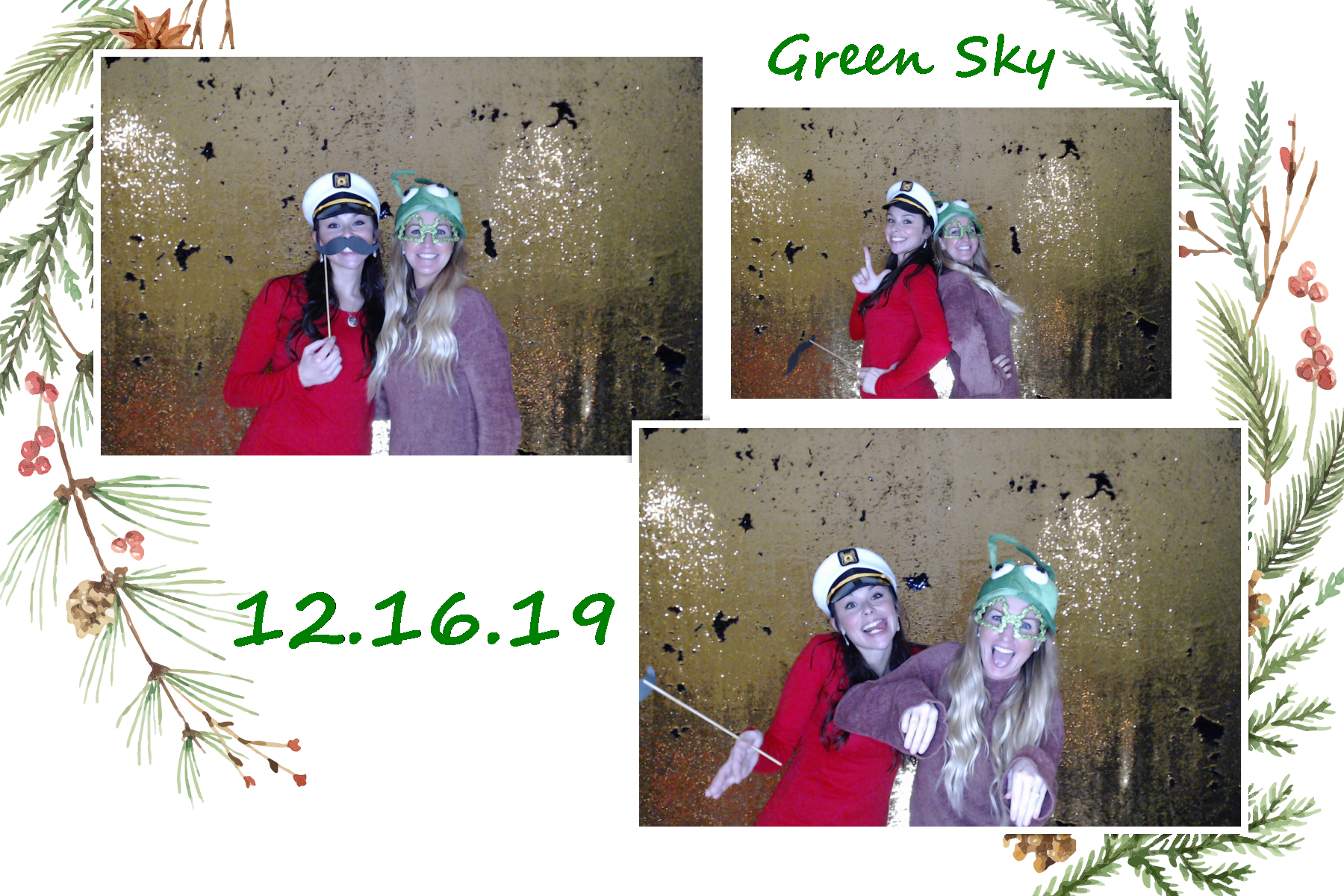 Green Sky Holiday Party  | View more photos from the event at gallery.saycheesephotobooth.com/u/SayCheesePhotoBooth/Green-Sky-Holiday-Party