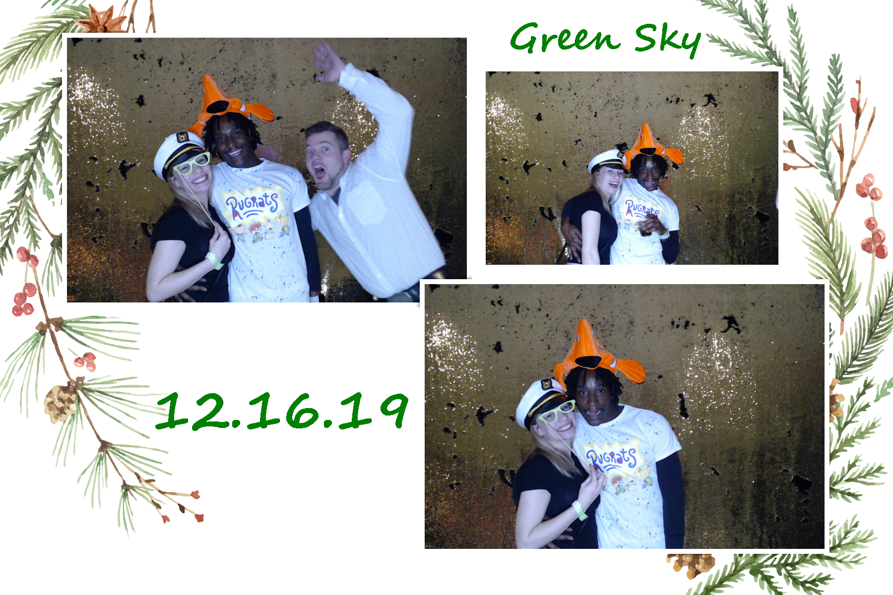 Green Sky Holiday Party  | View more photos from the event at gallery.saycheesephotobooth.com/u/SayCheesePhotoBooth/Green-Sky-Holiday-Party