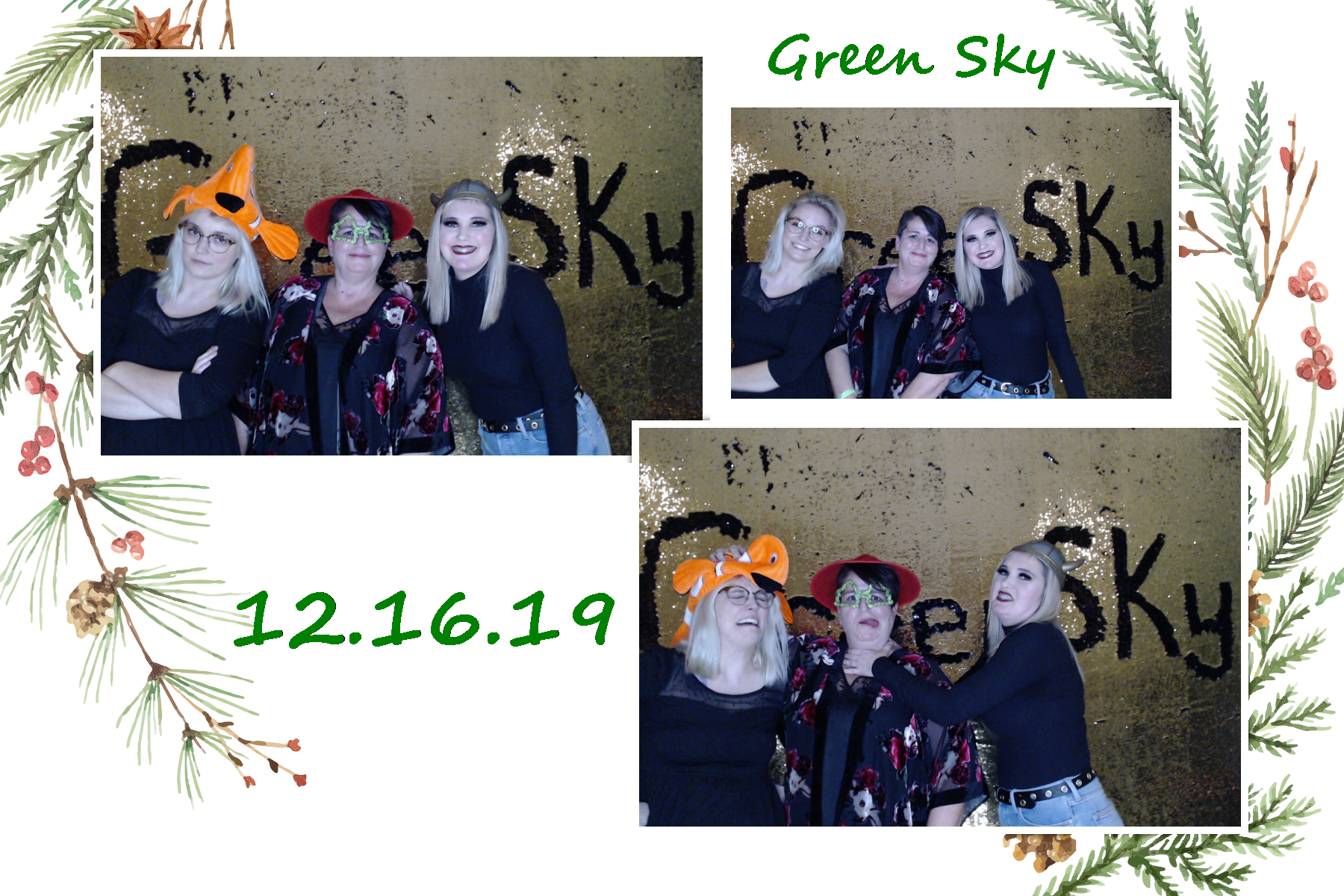 Green Sky Holiday Party  | View more photos from the event at gallery.saycheesephotobooth.com/u/SayCheesePhotoBooth/Green-Sky-Holiday-Party