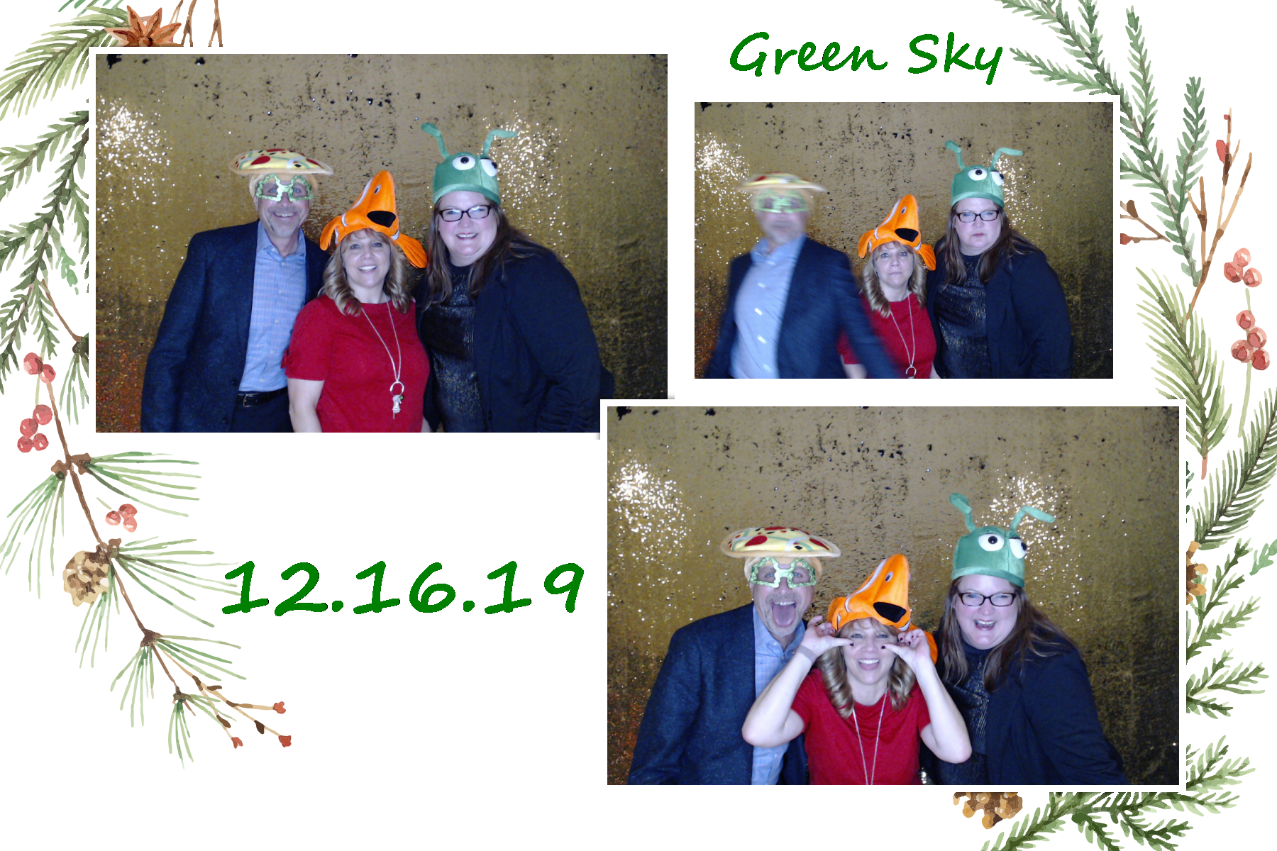 Green Sky Holiday Party  | View more photos from the event at gallery.saycheesephotobooth.com/u/SayCheesePhotoBooth/Green-Sky-Holiday-Party