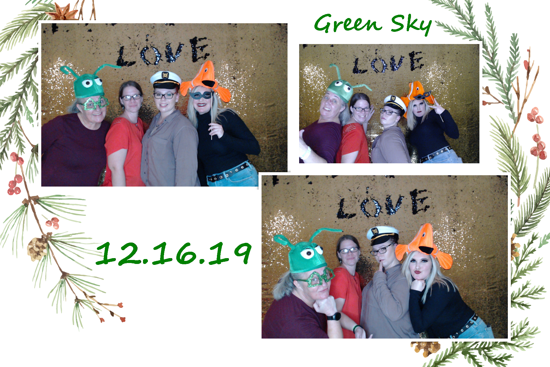 Green Sky Holiday Party  | View more photos from the event at gallery.saycheesephotobooth.com/u/SayCheesePhotoBooth/Green-Sky-Holiday-Party