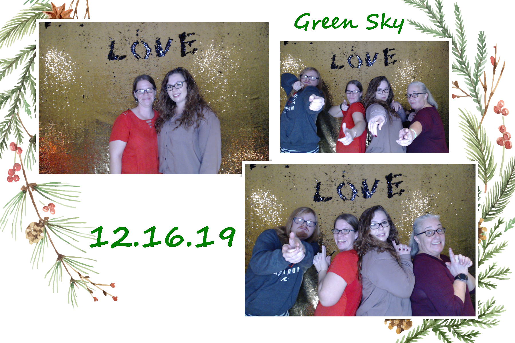 Green Sky Holiday Party  | View more photos from the event at gallery.saycheesephotobooth.com/u/SayCheesePhotoBooth/Green-Sky-Holiday-Party