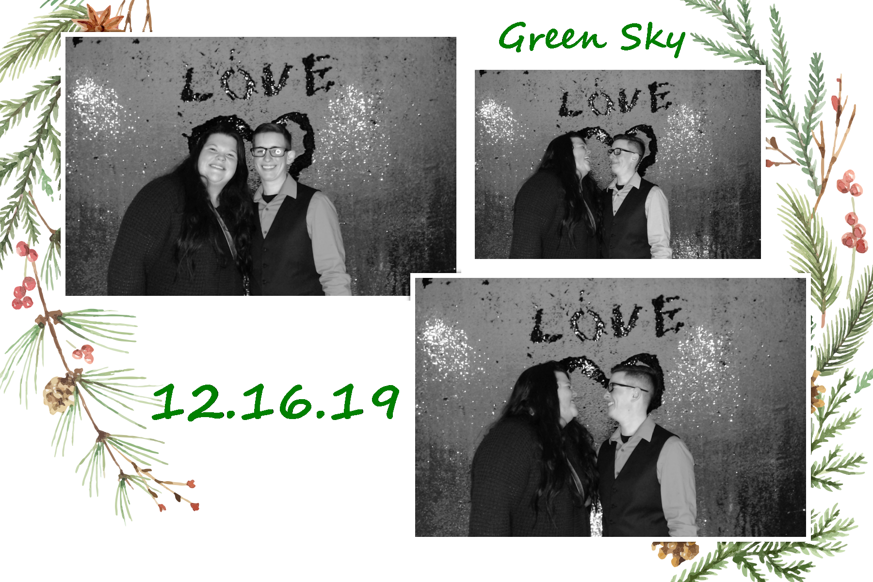 Green Sky Holiday Party  | View more photos from the event at gallery.saycheesephotobooth.com/u/SayCheesePhotoBooth/Green-Sky-Holiday-Party