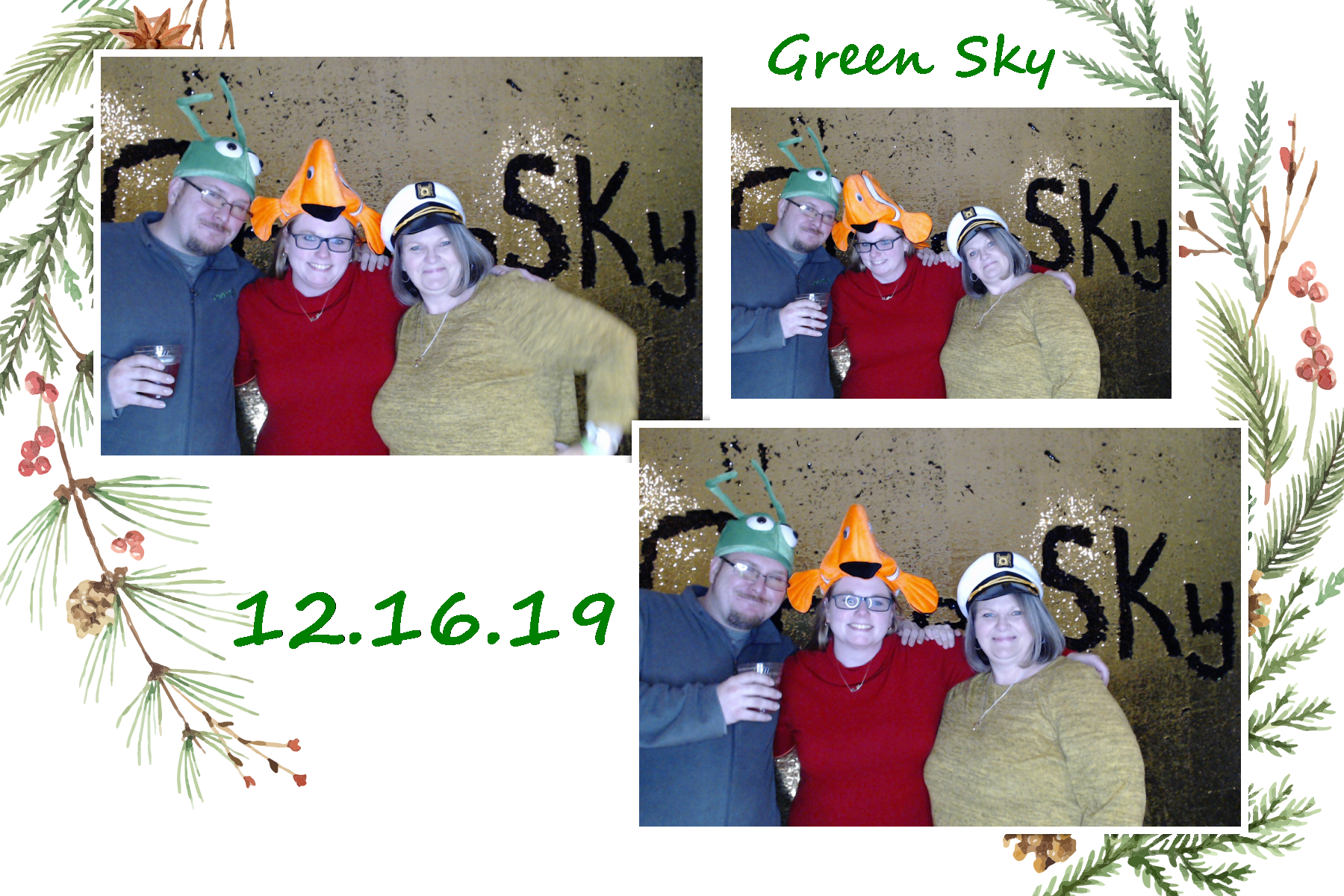 Green Sky Holiday Party  | View more photos from the event at gallery.saycheesephotobooth.com/u/SayCheesePhotoBooth/Green-Sky-Holiday-Party