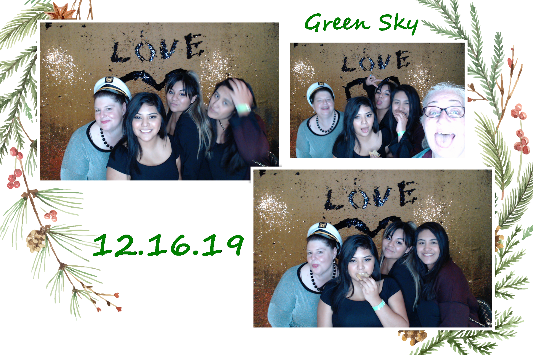 Green Sky Holiday Party  | View more photos from the event at gallery.saycheesephotobooth.com/u/SayCheesePhotoBooth/Green-Sky-Holiday-Party