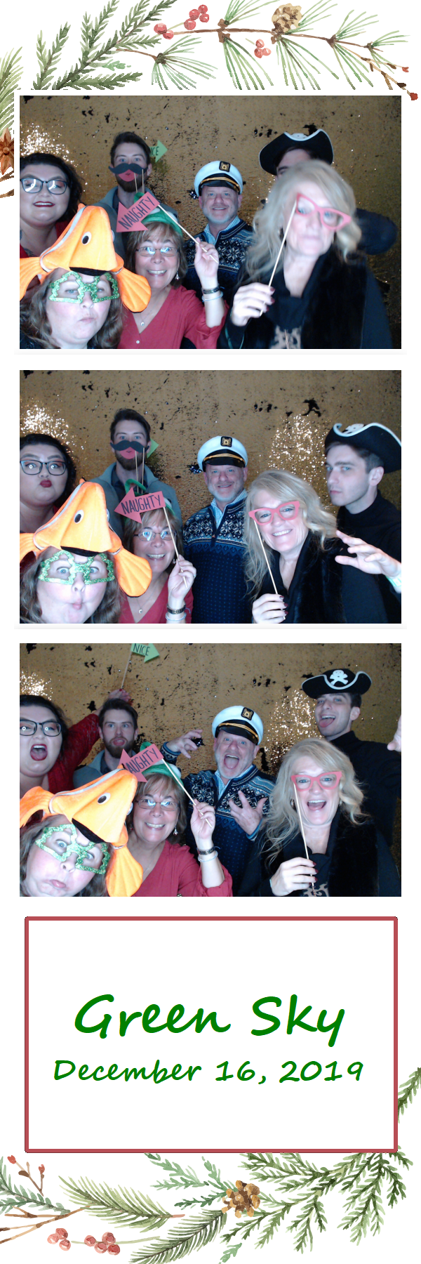 Green Sky Holiday Party  | View more photos from the event at gallery.saycheesephotobooth.com/u/SayCheesePhotoBooth/Green-Sky-Holiday-Party