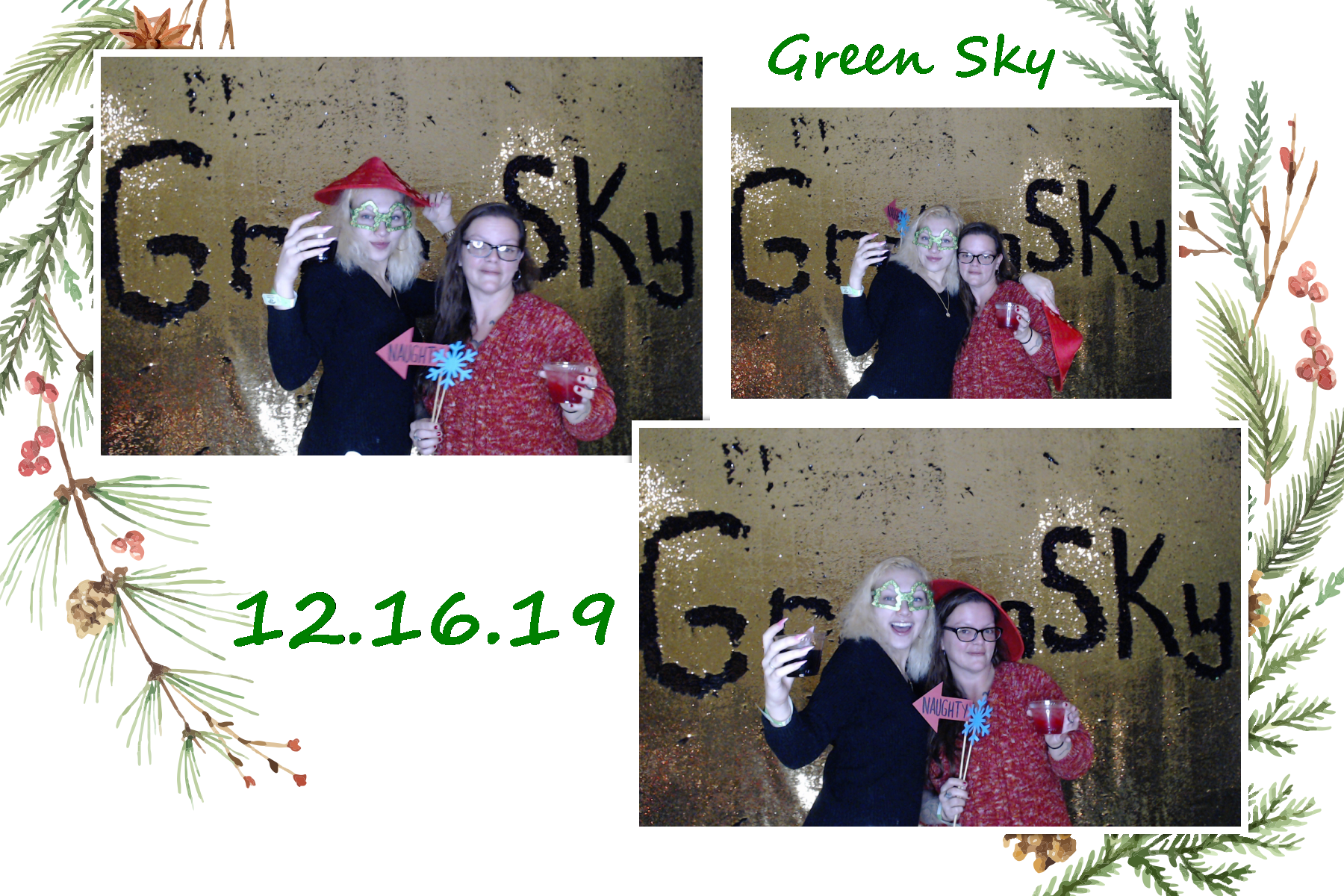 Green Sky Holiday Party  | View more photos from the event at gallery.saycheesephotobooth.com/u/SayCheesePhotoBooth/Green-Sky-Holiday-Party