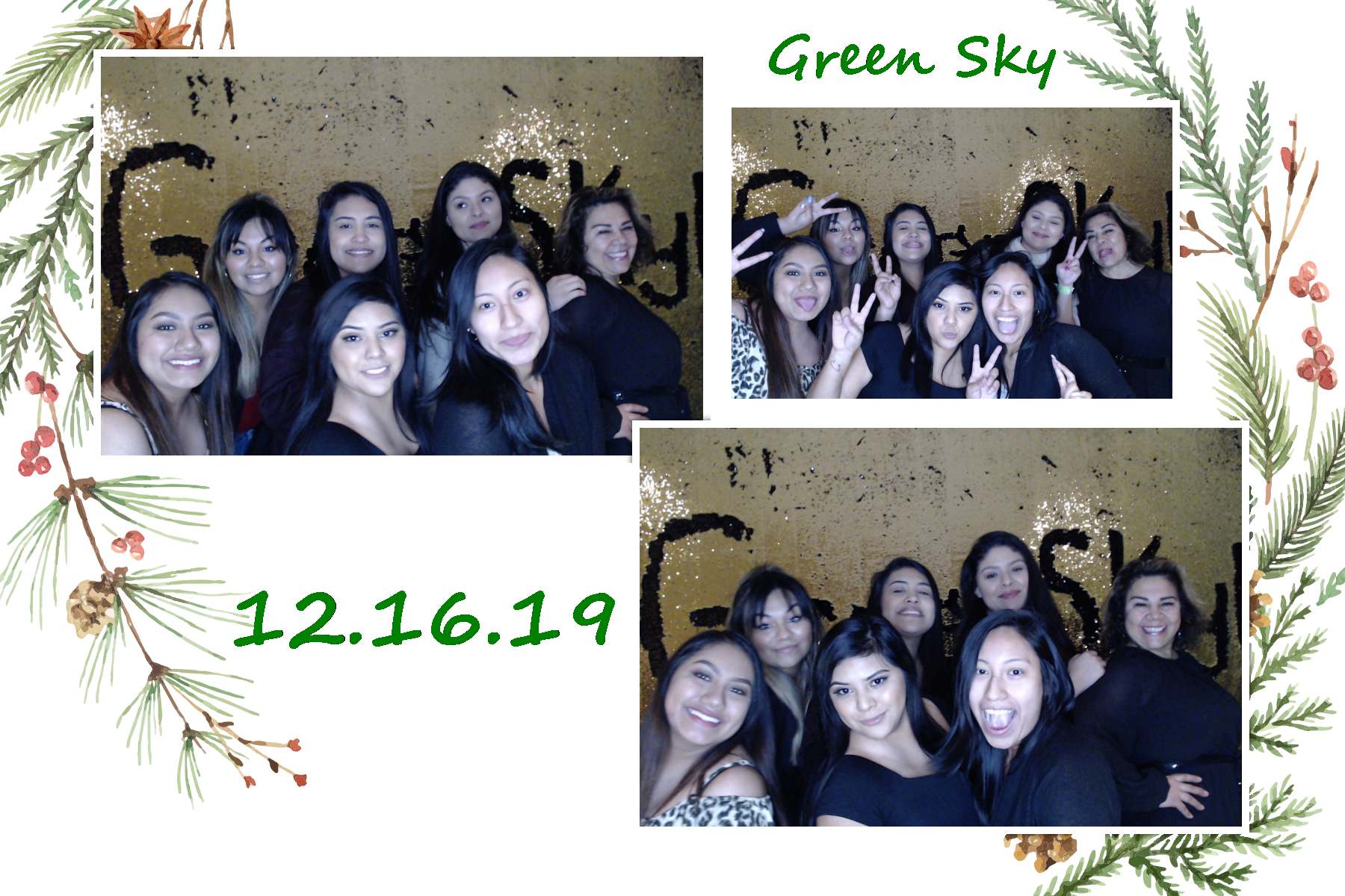 Green Sky Holiday Party  | View more photos from the event at gallery.saycheesephotobooth.com/u/SayCheesePhotoBooth/Green-Sky-Holiday-Party