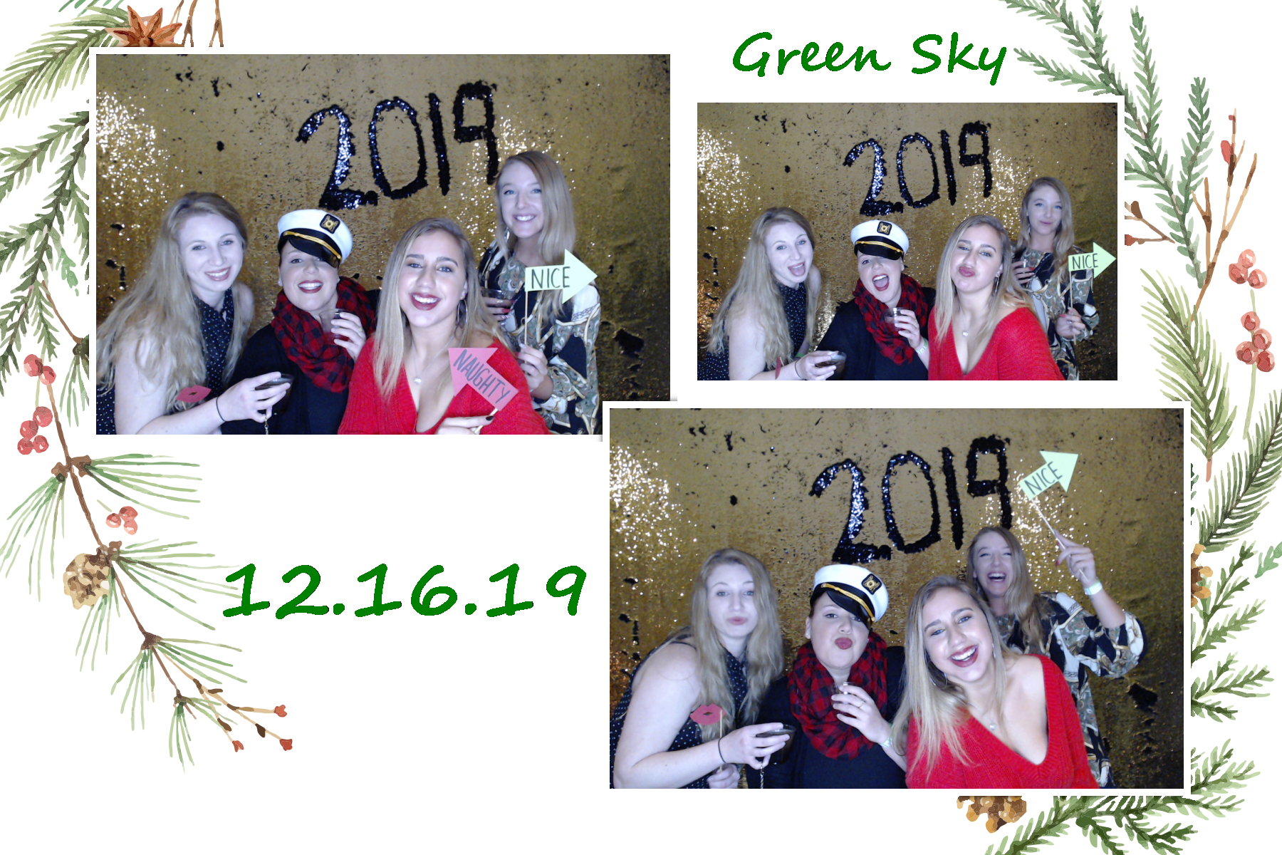 Green Sky Holiday Party  | View more photos from the event at gallery.saycheesephotobooth.com/u/SayCheesePhotoBooth/Green-Sky-Holiday-Party