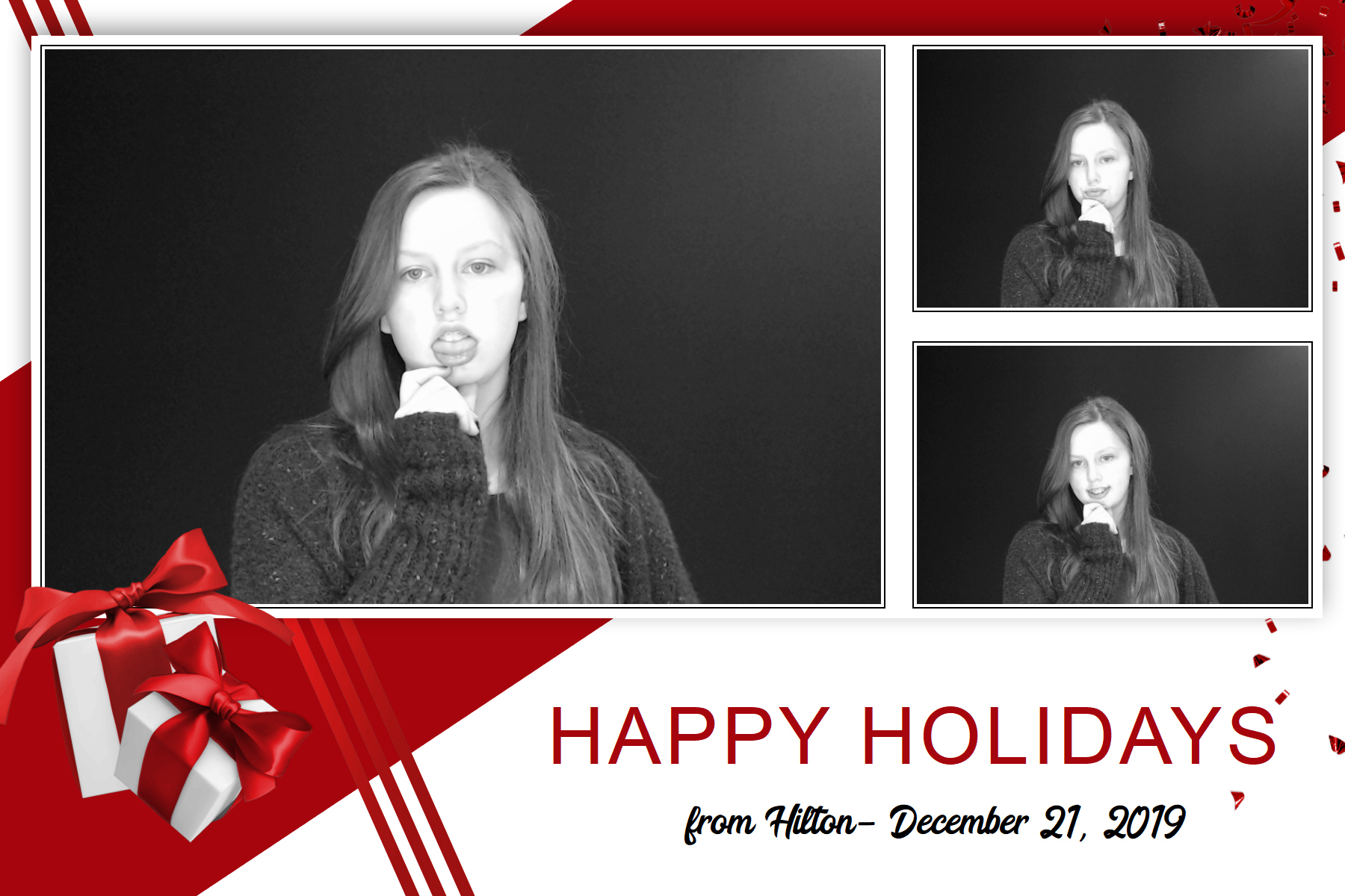 Hilton Holiday Party 2019 | View more photos from the event at gallery.saycheesephotobooth.com/u/SayCheesePhotoBooth/Hilton-Holiday-Party-2019