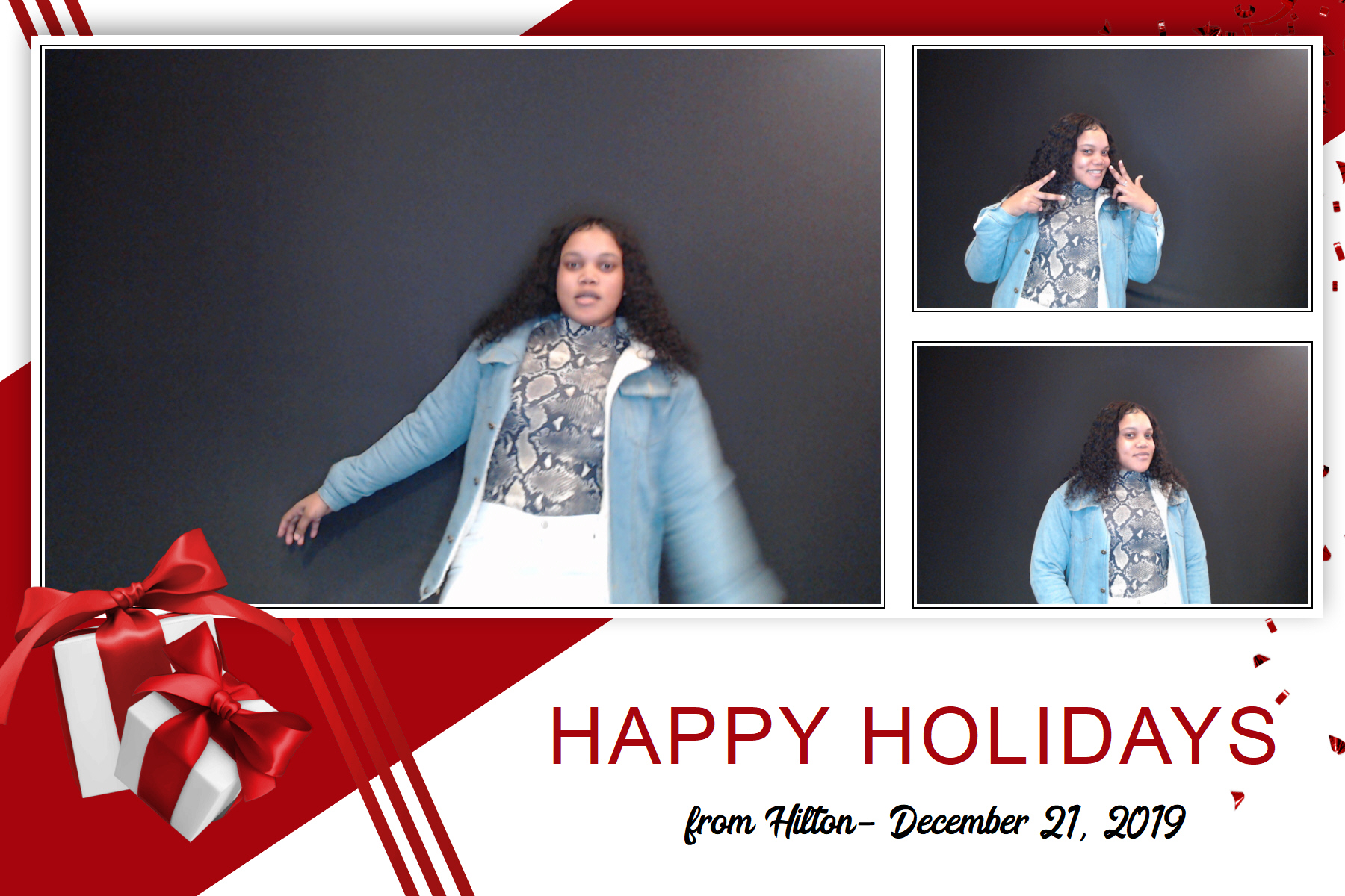Hilton Holiday Party 2019 | View more photos from the event at gallery.saycheesephotobooth.com/u/SayCheesePhotoBooth/Hilton-Holiday-Party-2019