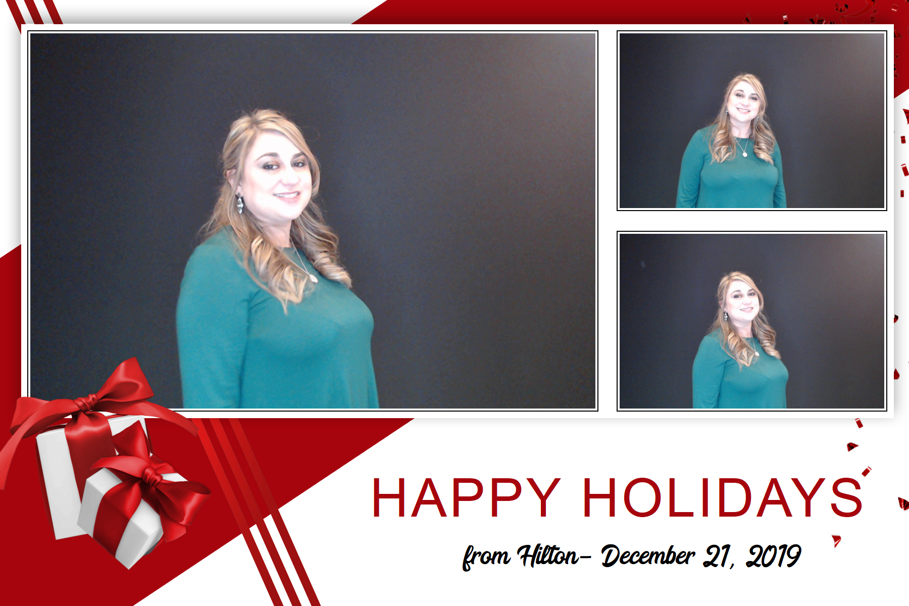 Hilton Holiday Party 2019 | View more photos from the event at gallery.saycheesephotobooth.com/u/SayCheesePhotoBooth/Hilton-Holiday-Party-2019