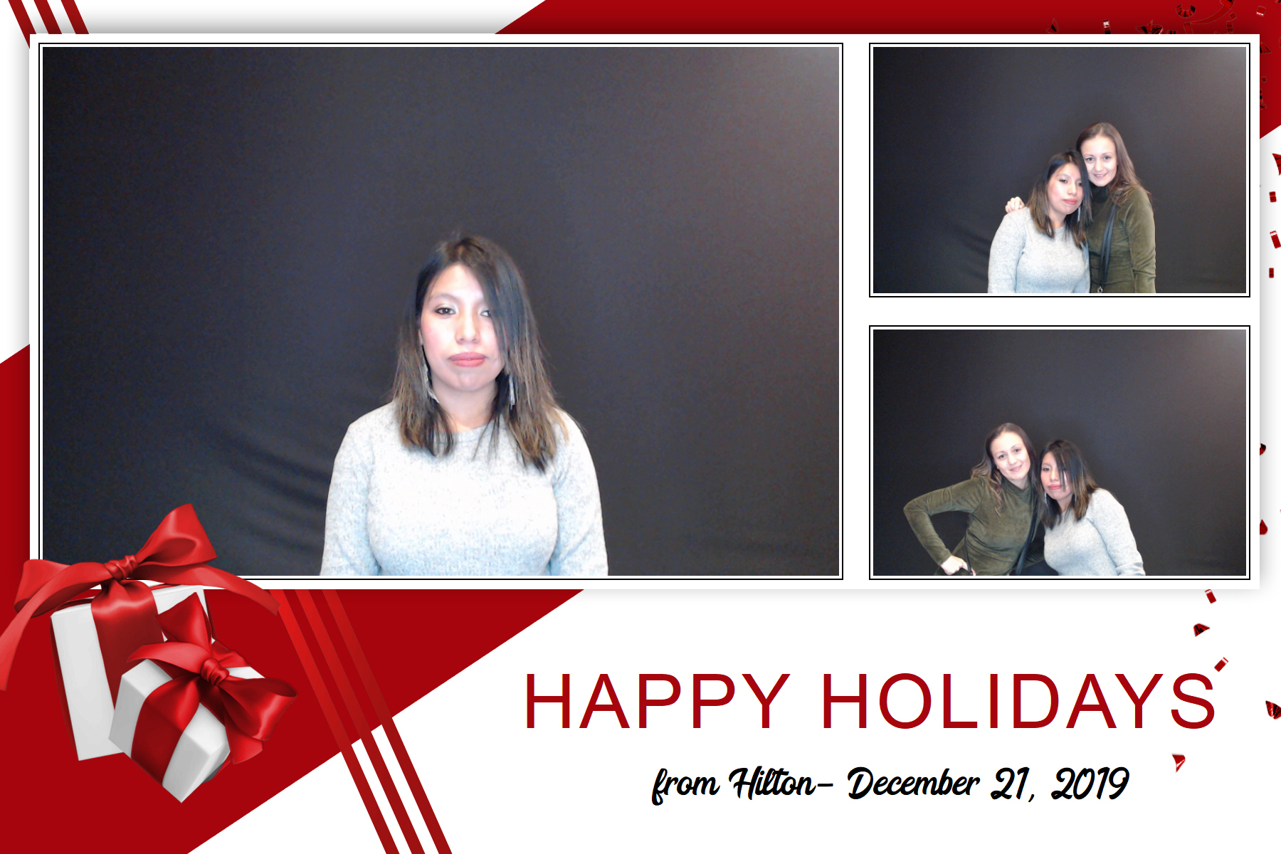 Hilton Holiday Party 2019 | View more photos from the event at gallery.saycheesephotobooth.com/u/SayCheesePhotoBooth/Hilton-Holiday-Party-2019