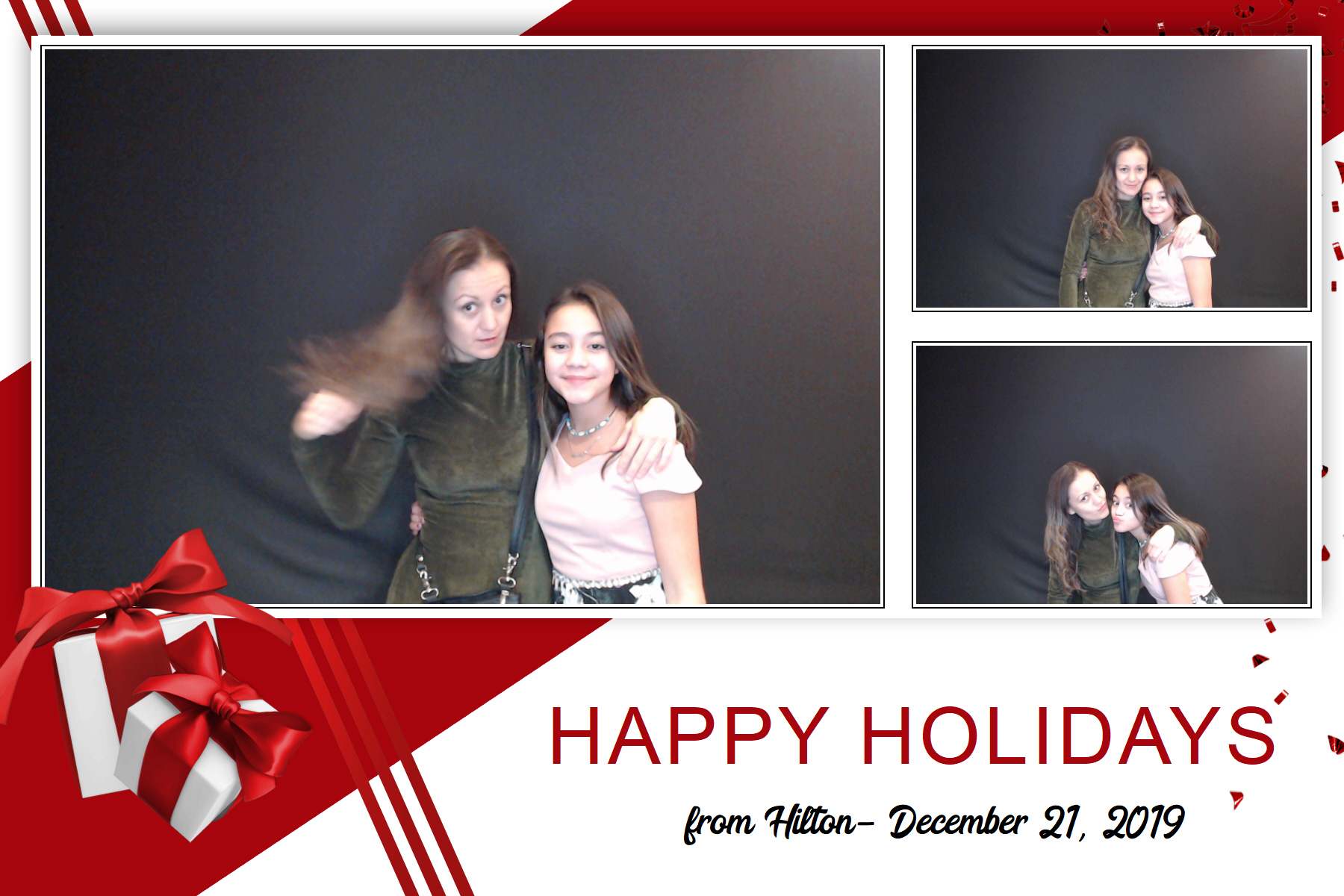 Hilton Holiday Party 2019 | View more photos from the event at gallery.saycheesephotobooth.com/u/SayCheesePhotoBooth/Hilton-Holiday-Party-2019