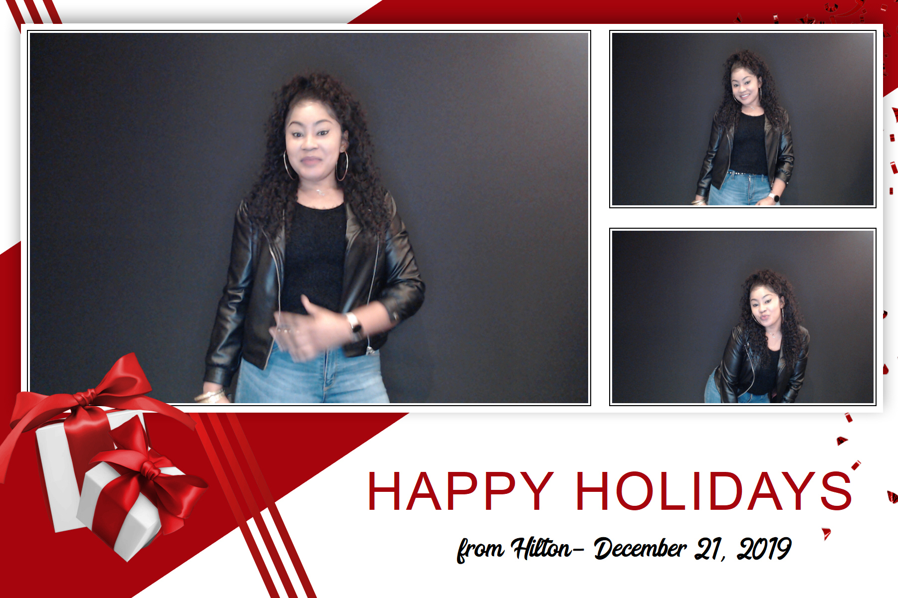 Hilton Holiday Party 2019 | View more photos from the event at gallery.saycheesephotobooth.com/u/SayCheesePhotoBooth/Hilton-Holiday-Party-2019