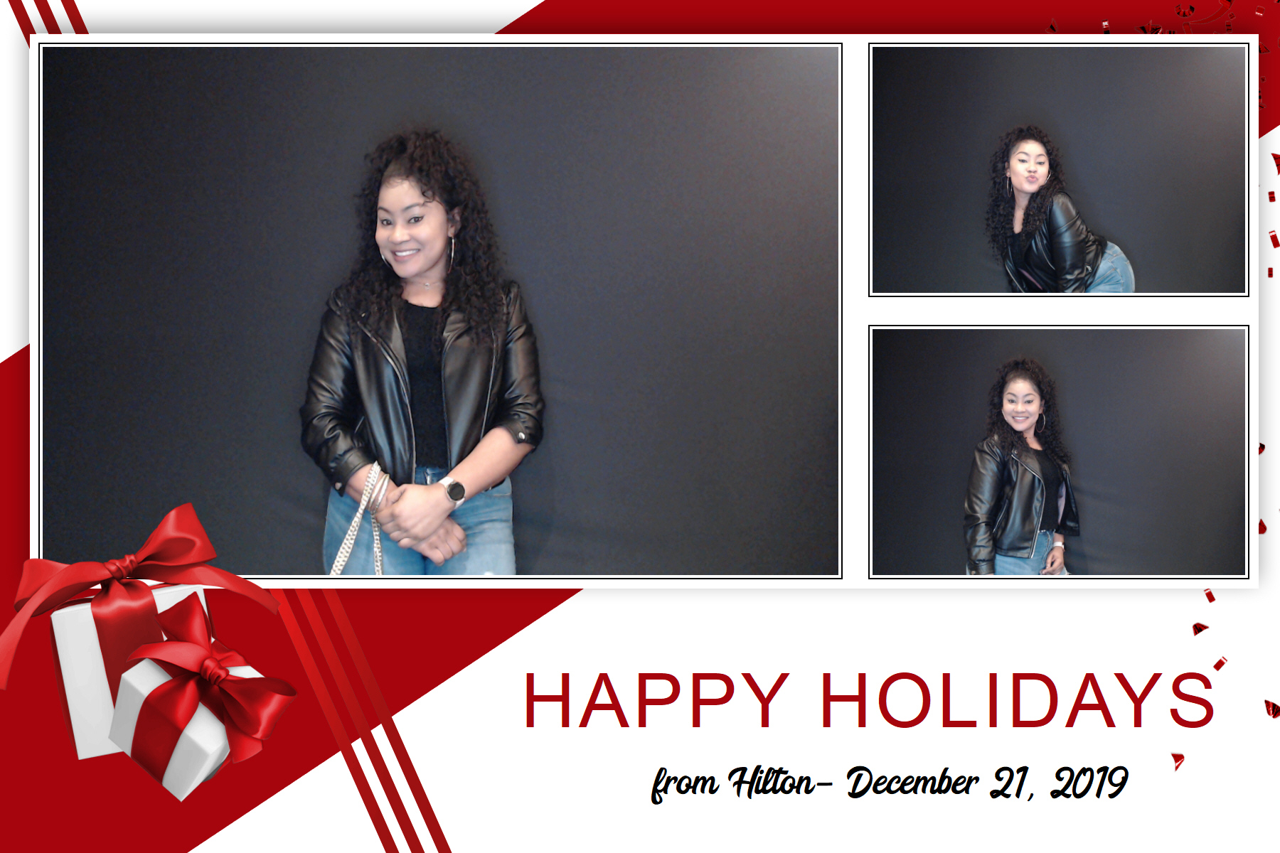 Hilton Holiday Party 2019 | View more photos from the event at gallery.saycheesephotobooth.com/u/SayCheesePhotoBooth/Hilton-Holiday-Party-2019