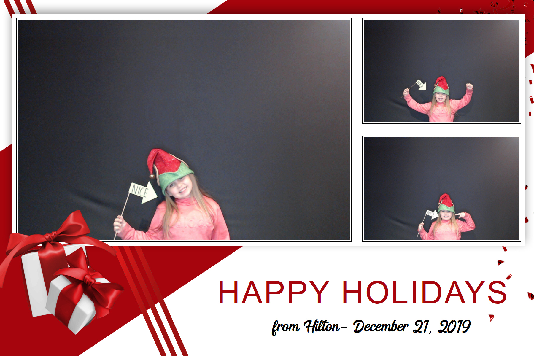 Hilton Holiday Party 2019 | View more photos from the event at gallery.saycheesephotobooth.com/u/SayCheesePhotoBooth/Hilton-Holiday-Party-2019