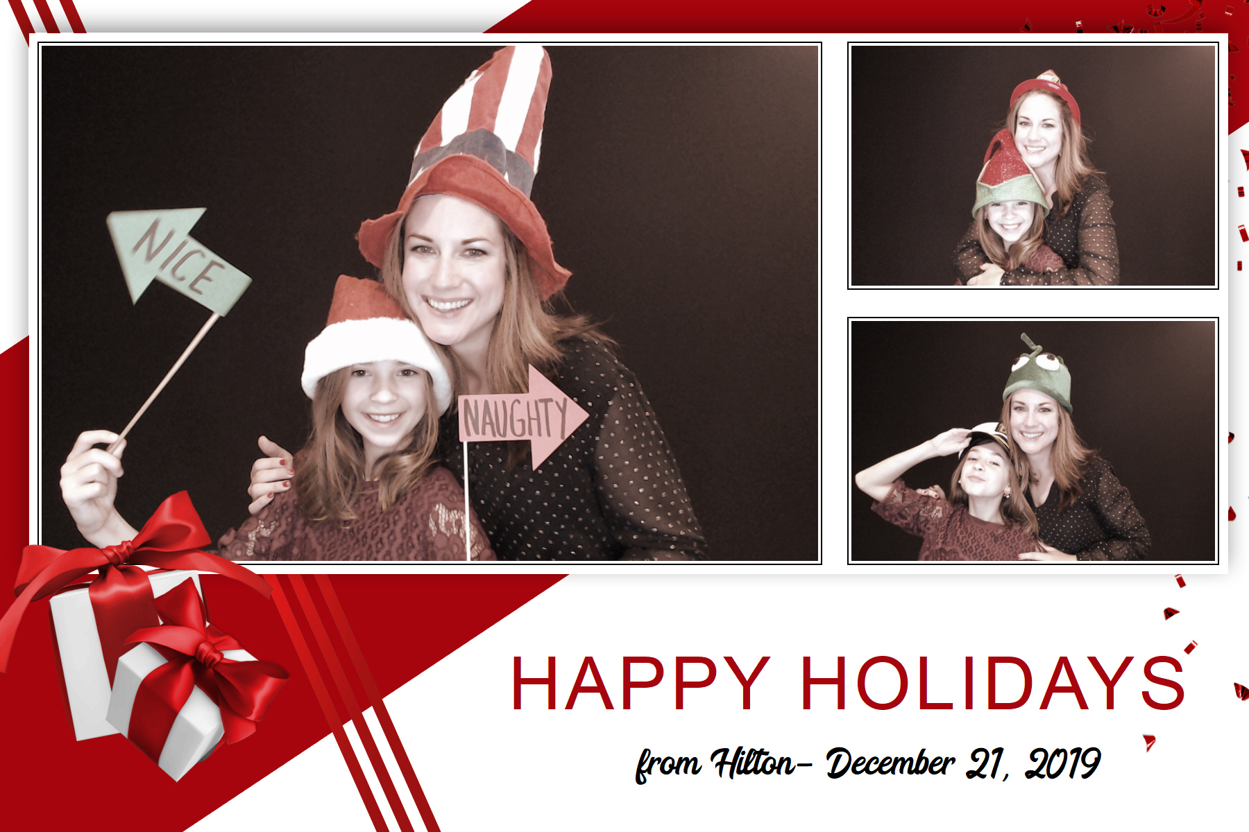 Hilton Holiday Party 2019 | View more photos from the event at gallery.saycheesephotobooth.com/u/SayCheesePhotoBooth/Hilton-Holiday-Party-2019