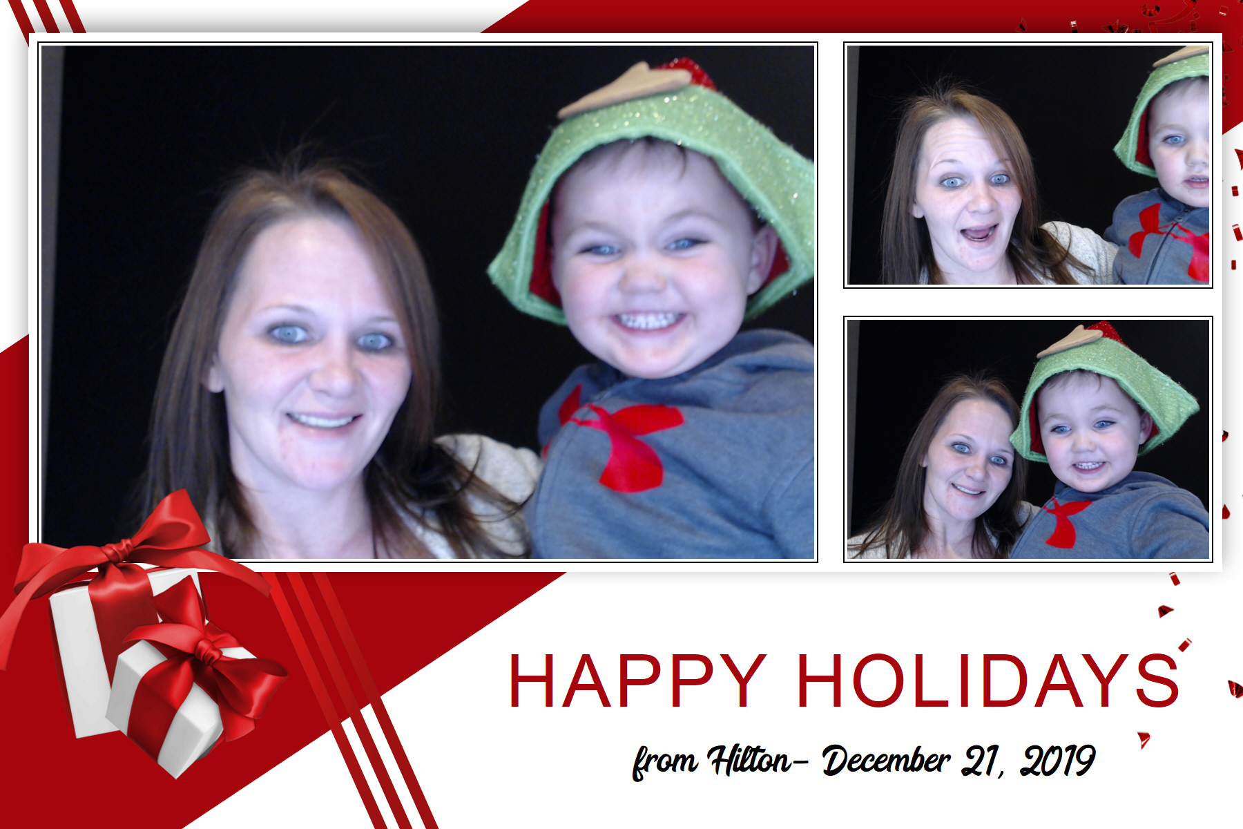 Hilton Holiday Party 2019 | View more photos from the event at gallery.saycheesephotobooth.com/u/SayCheesePhotoBooth/Hilton-Holiday-Party-2019